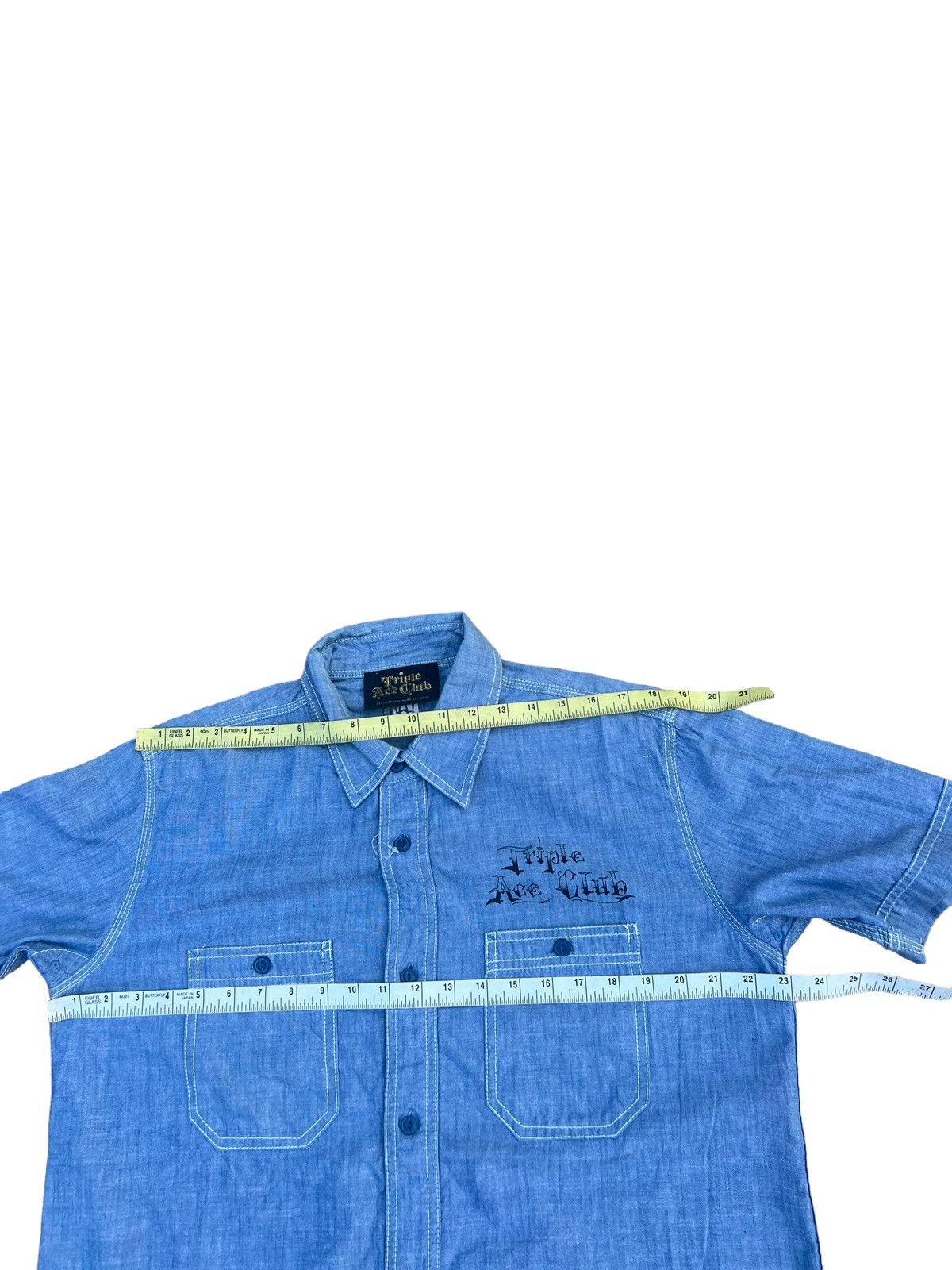 Devilock Triple Ace Club X Shade Chambray Work Shirt Size US L / EU 52-54 / 3 - 3 Thumbnail