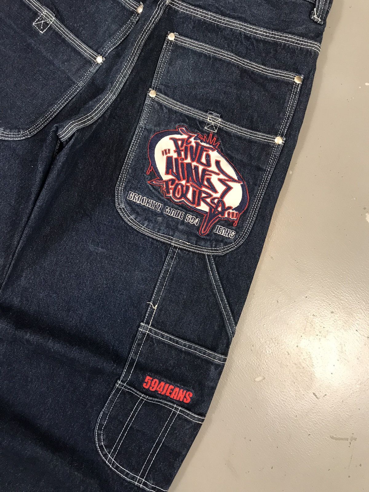 Southpole Vintage 594 SpellOut embroidered denim Size US 28 / EU 44 - 10 Thumbnail