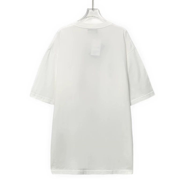 Balenciaga Balenciaga White logo wheat-spike embroidered cotton crew Size US M / EU 48-50 / 2 - 2 Thumbnail