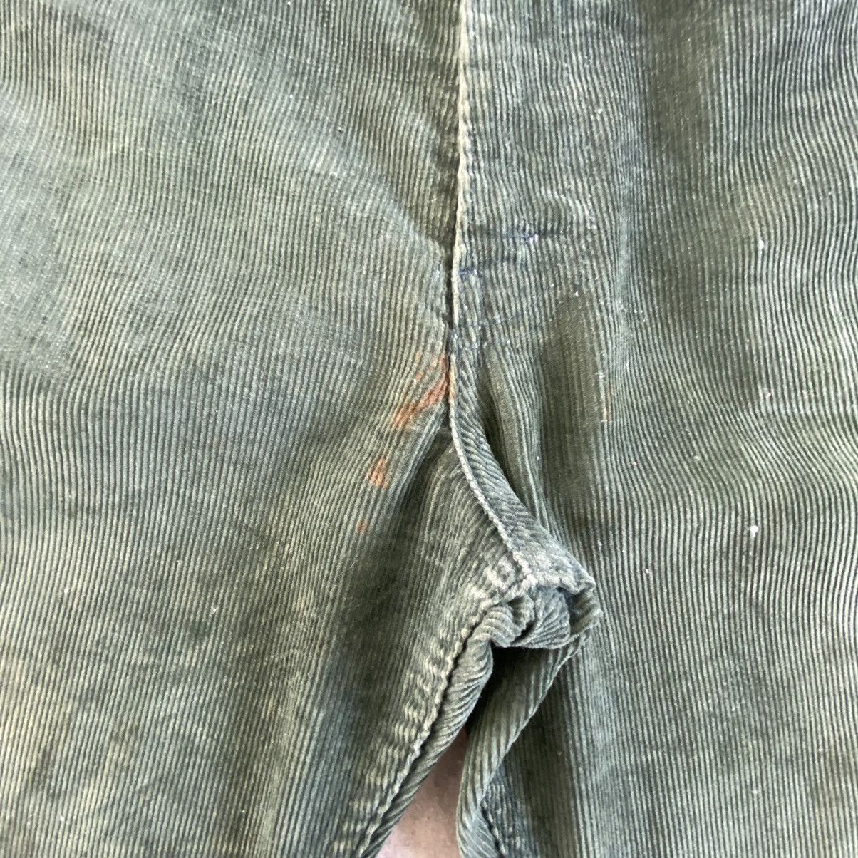 Levi's Vintage 1973 Levis 646 Faded Green Corduroy Flared Jeans Size US 31 - 8 Thumbnail