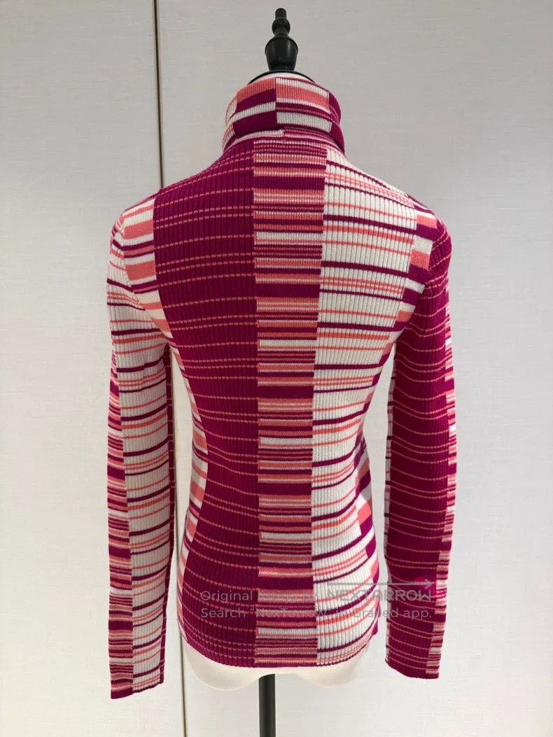 Chanel Chanel 19B high-necked colourful knitted long sleeves Size XS / US 0-2 / IT 36-38 - 2 Thumbnail