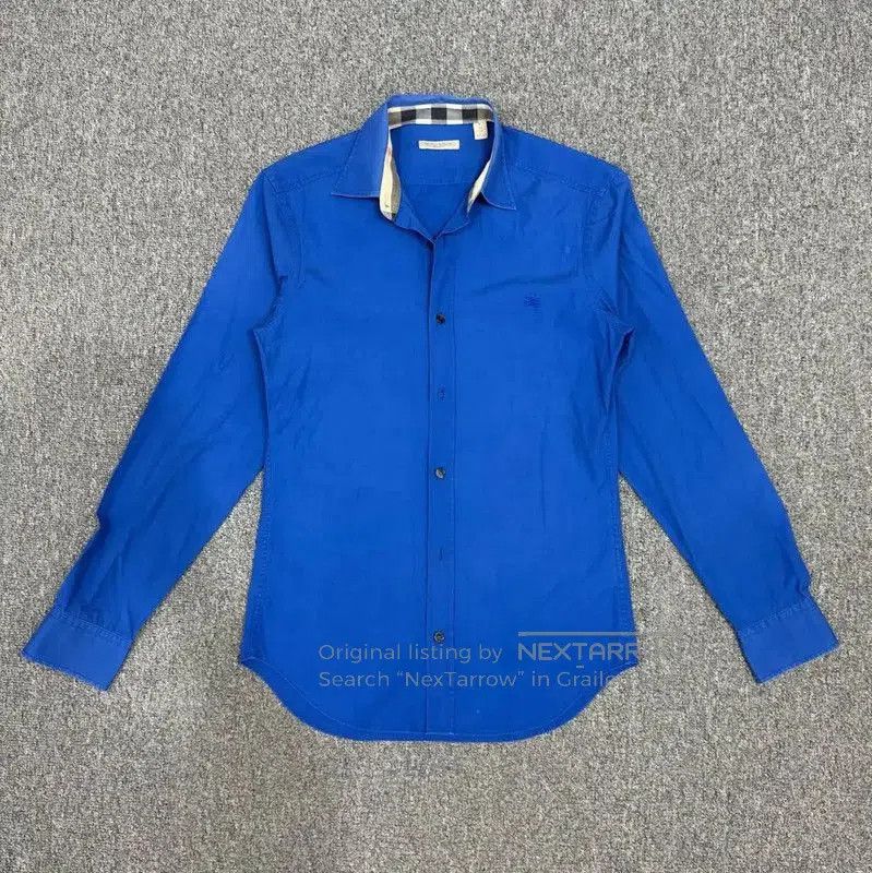 Burberry Burberry Blue Cotton Long Sleeve Shirt. Size US XS / EU 42 / 0 - 1 Thumbnail