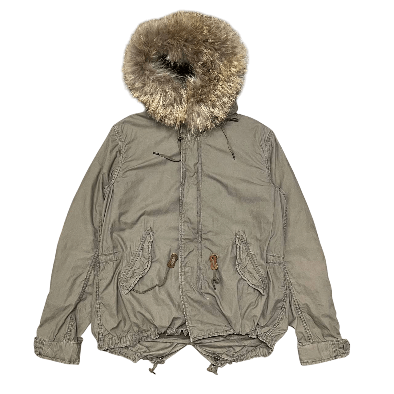 Goa Fur Raccoon Military Parka