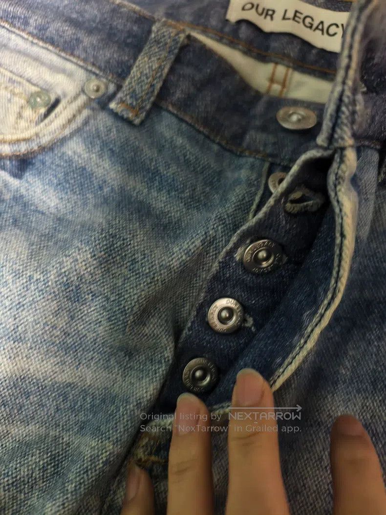 Our Legacy Our Legacy Digital printed denim trousers Size US 27 - 5 Thumbnail