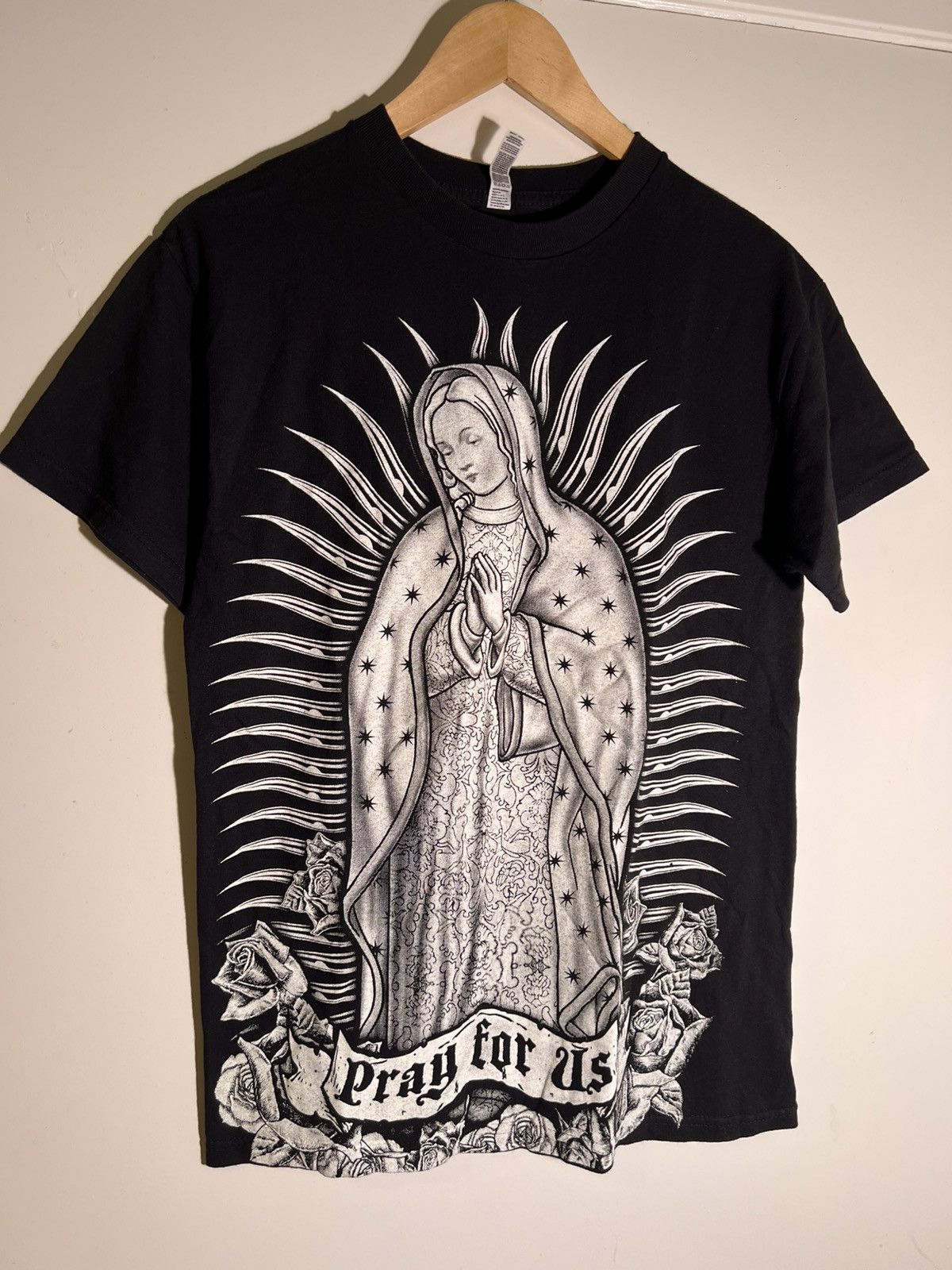 Vintage Y2K 2000’s VTG Vintage Pray For Us Mother Mary Christ Shirt Size US M / EU 48-50 / 2 - 1 Thumbnail