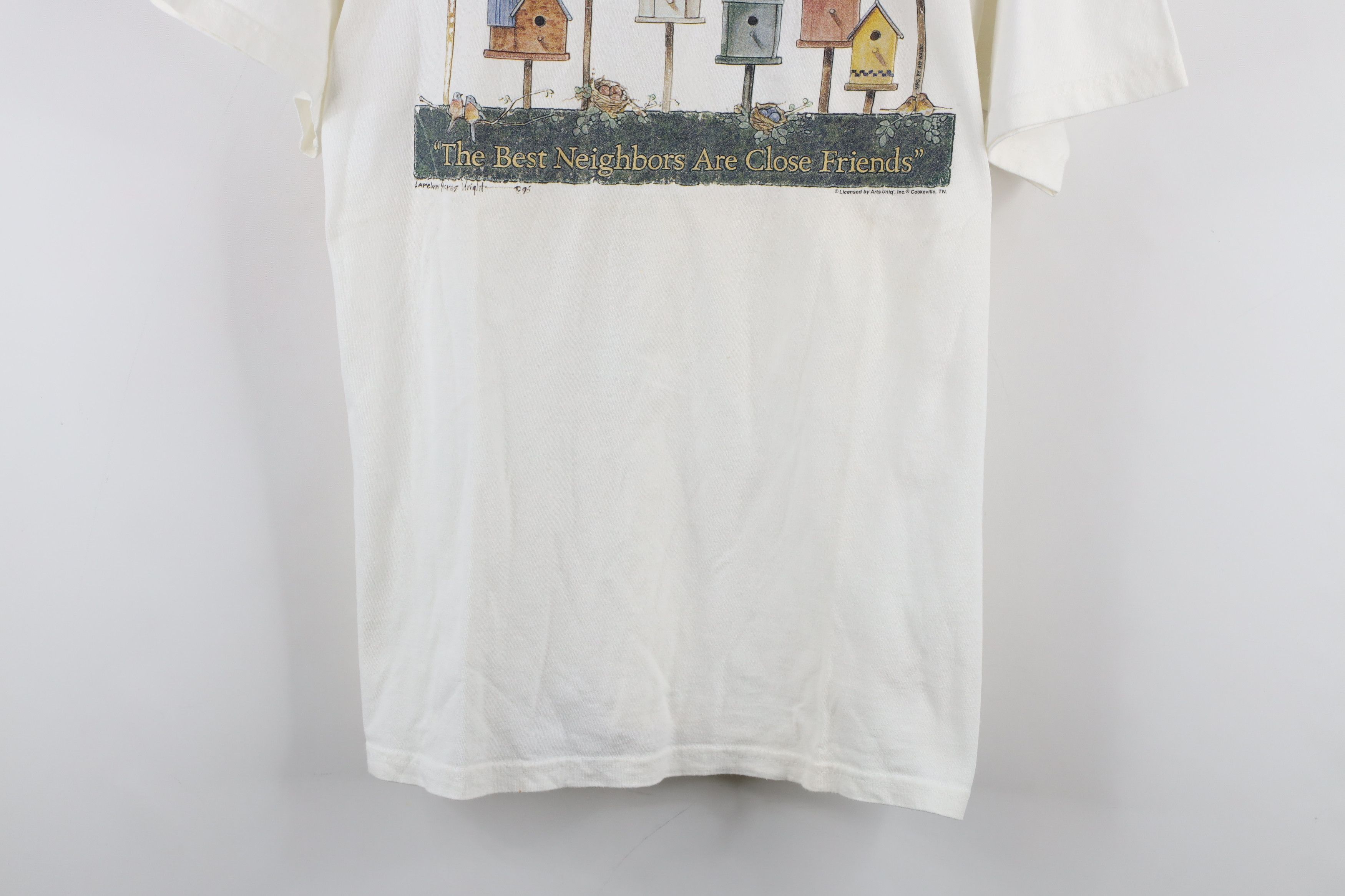 Vintage Vintage 90s Streetwear Bird Birdhouse Neighbors T-Shirt Size M / US 6-8 / IT 42-44 - 3 Thumbnail