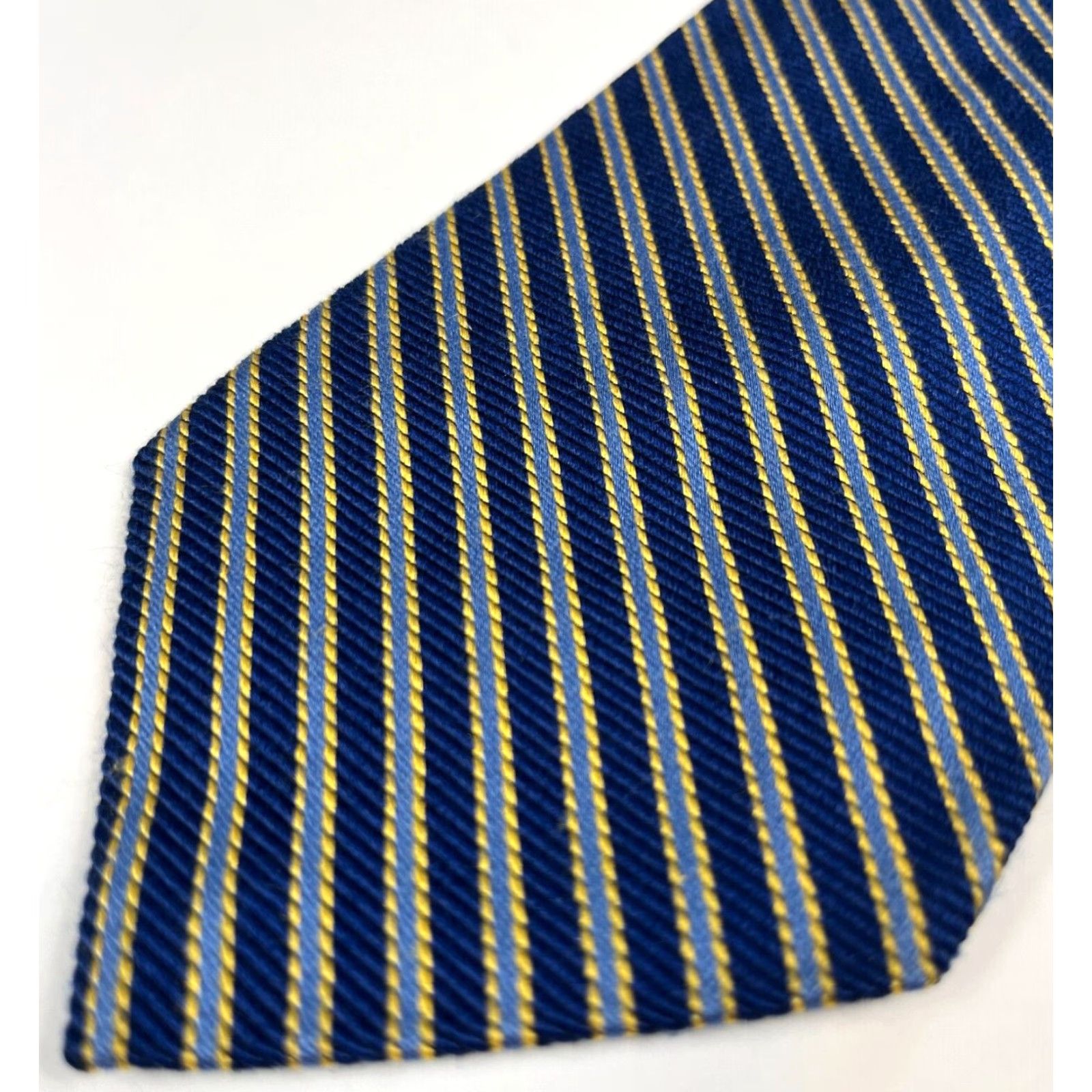 Brooks Brothers BROOKS BROTHERS Makers Silk Tie Striped Men’s Silk Tie Woven in England Made in USA 57"-60" Wide Blue 3.75" Classic Length Men's Tie Size ONE SIZE - 5 Thumbnail