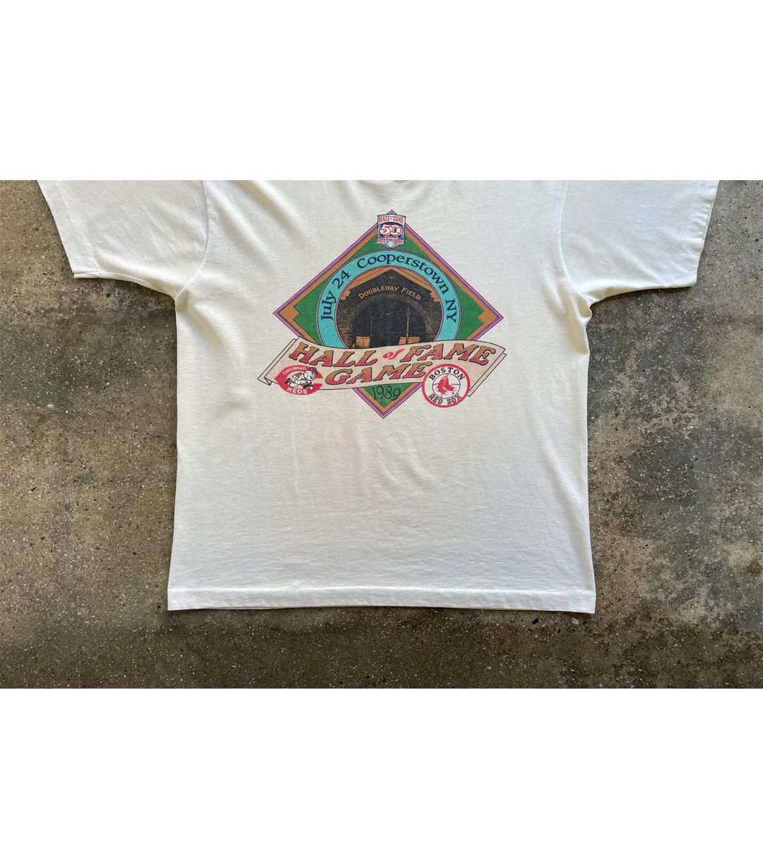Vintage 1989 Vintage Hall of Fame Game T-Shirt Size US L / EU 52-54 / 3 - 5 Thumbnail