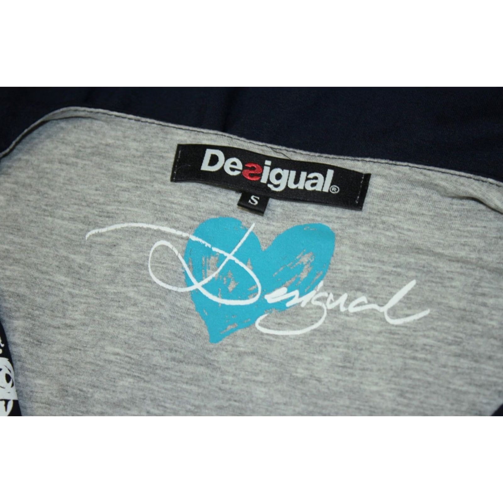 Desigual Desigual Dress Womens A-Line Knee Length S Navy Flowers Blue Color Size S / US 4 / IT 40 - 6 Thumbnail