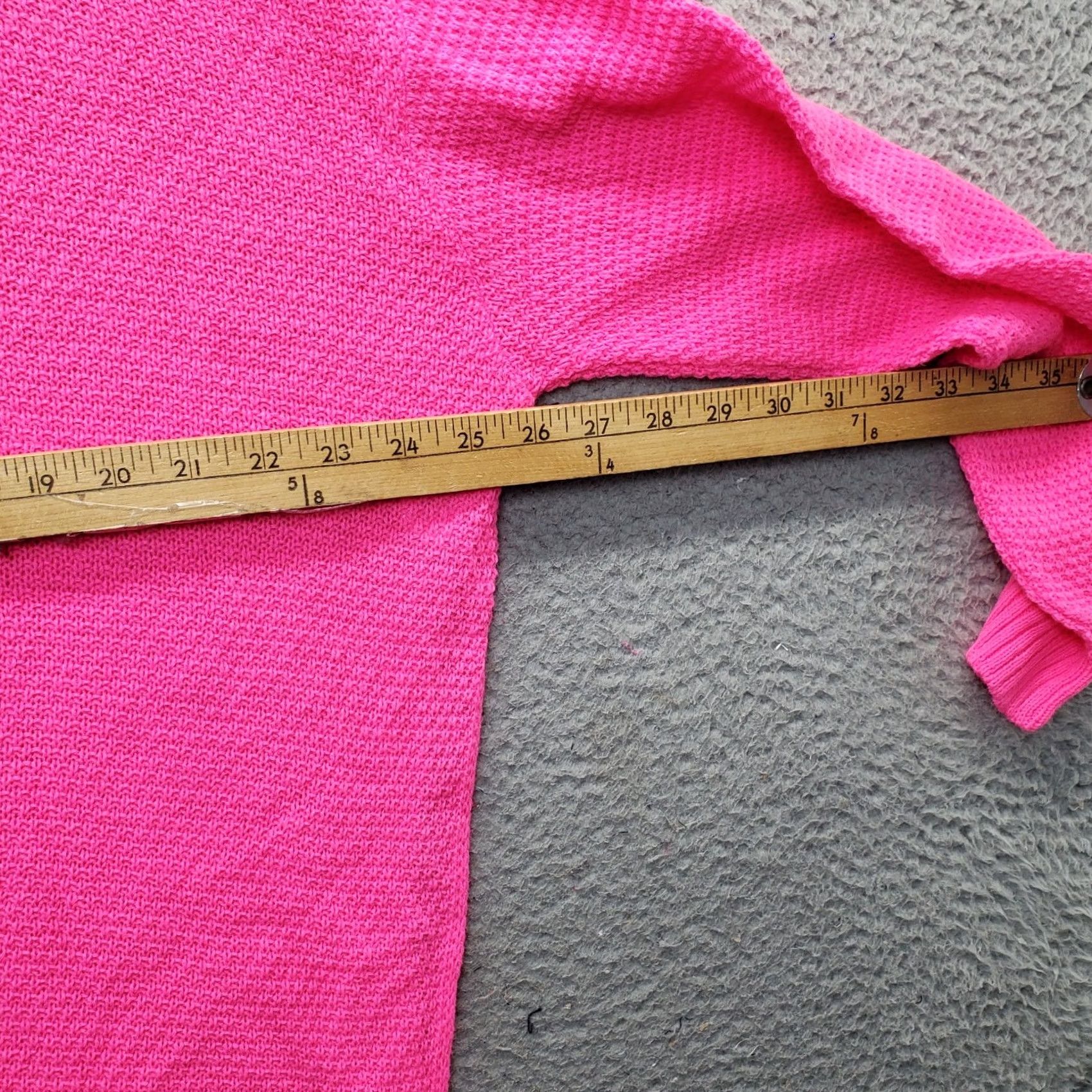 Boohoo Boohoo Pink Tunic Sweater Womens 14 Long Sleeve Pullover Moss Stitch Crew Neck Knit Casual Capris? Size XL / US 12-14 / IT 48-50 - 3 Thumbnail