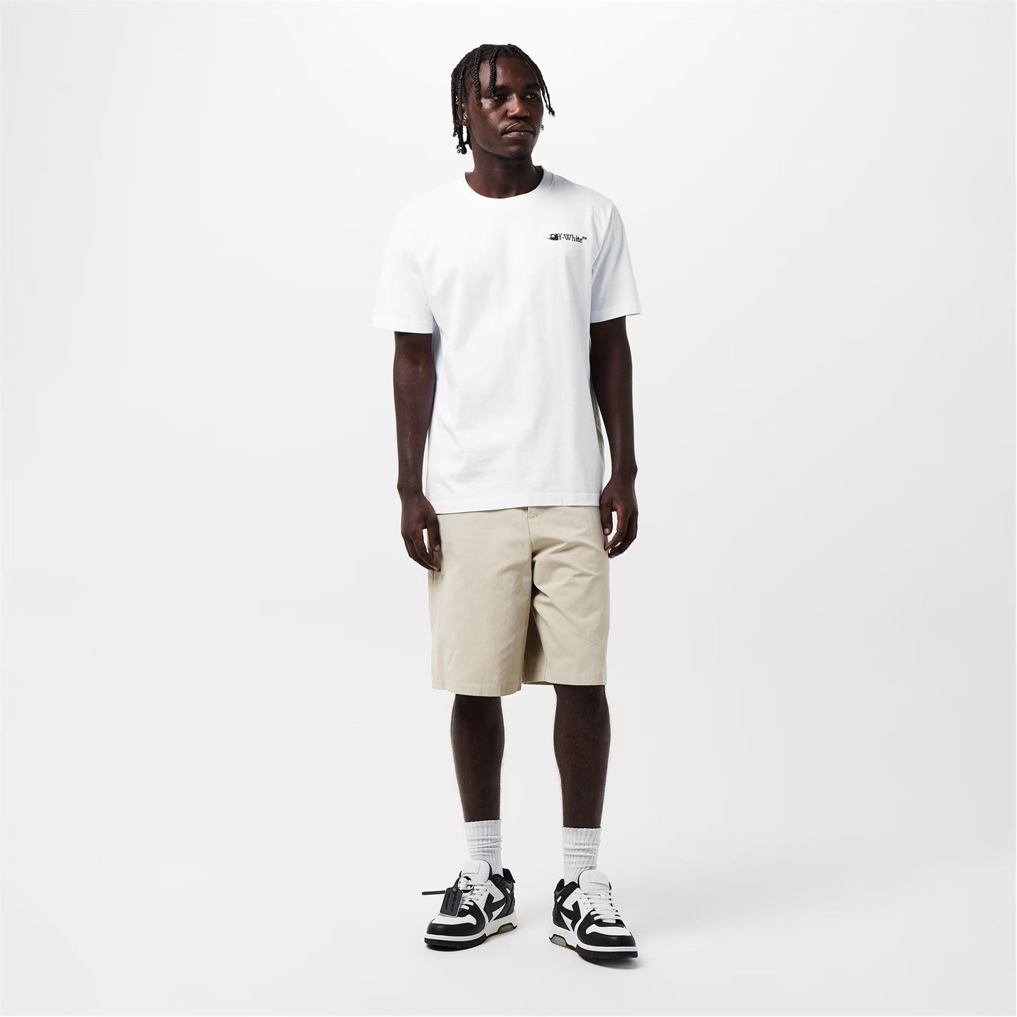 Off-White o1g2r1mq0226 Ink Arrow T-Shirt In White Size US XL / EU 56 / 4 - 6 Thumbnail