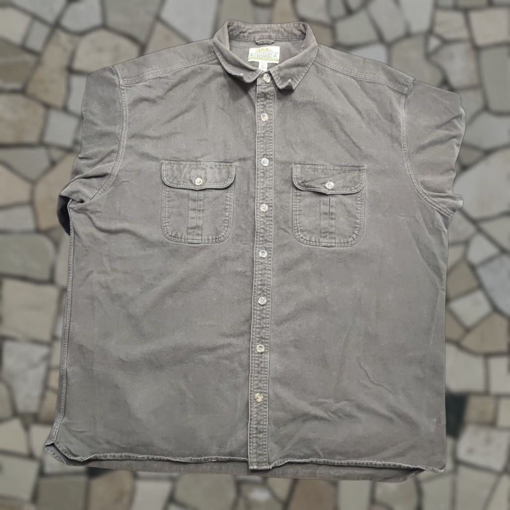 Vintage VINTAGE Cabelas Mens Deerskin Soft Chamois Shirt 2XL Tall Brown Outdoor Hiking Button-Up Size US XXL / EU 58 / 5 - 1 Thumbnail