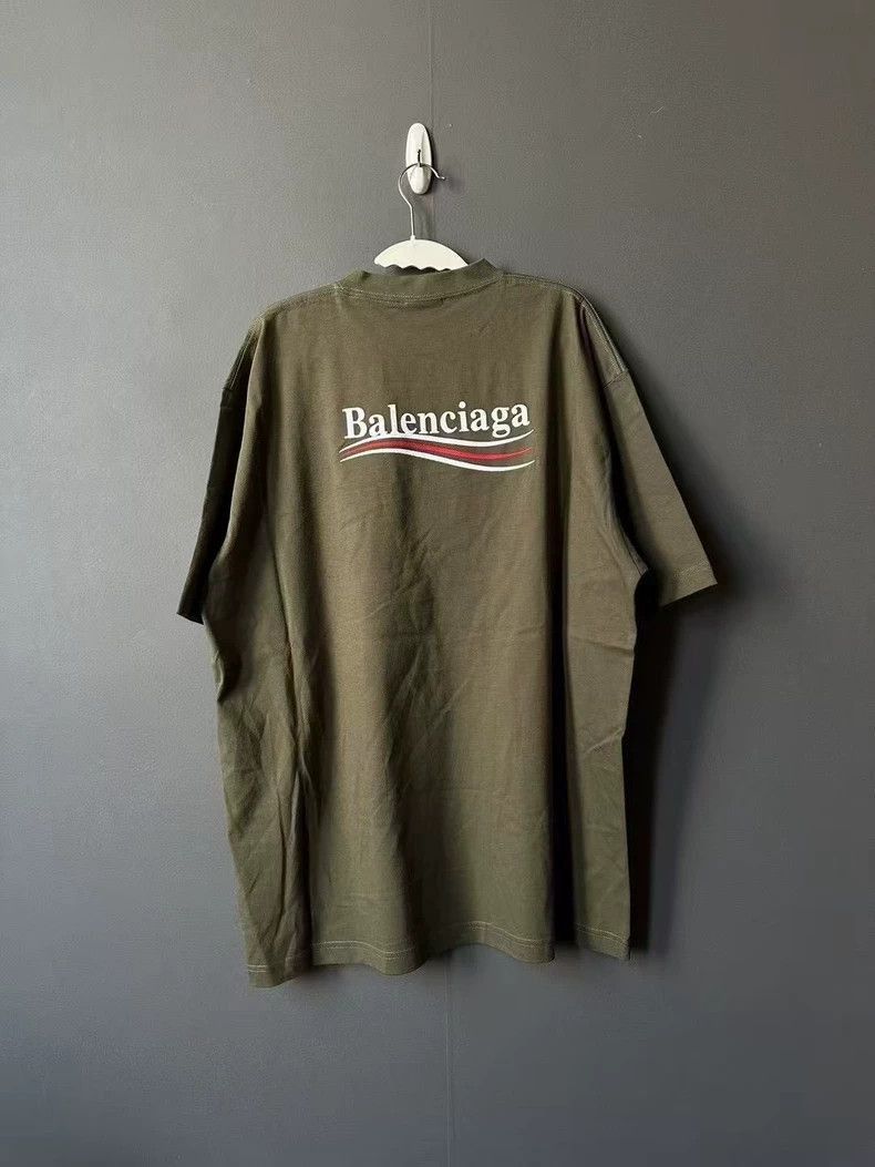 Balenciaga Balenciaga Military Green Short Sleeve Shirt-2506 Size US S / EU 44-46 / 1 - 2 Thumbnail