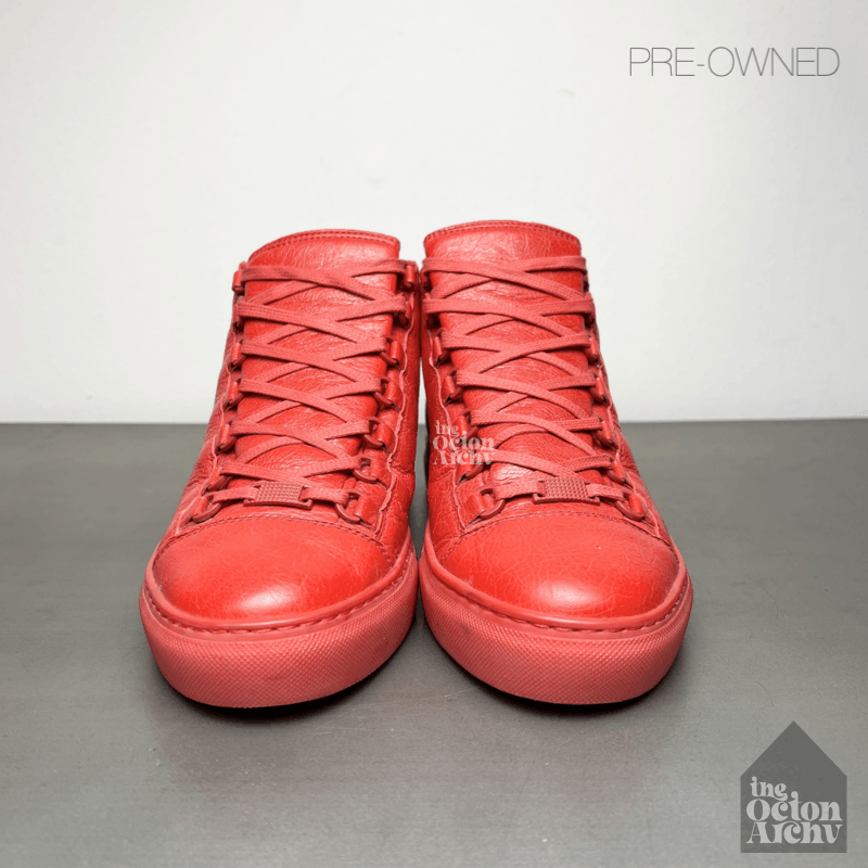 Balenciaga Balenciaga Arena High Top Sneaker Rouge Paprika 483495 Used Size US 8 / EU 41 - 3 Thumbnail