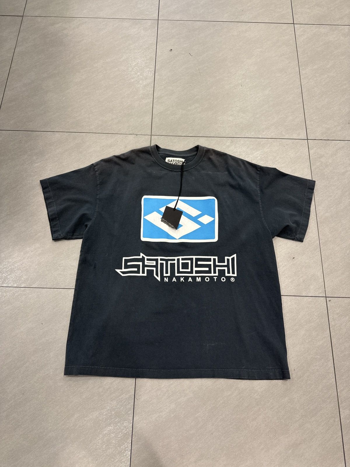 Satoshi Nakamoto Tech Giant Short Sleeve Tee Shirt Black | Grailed