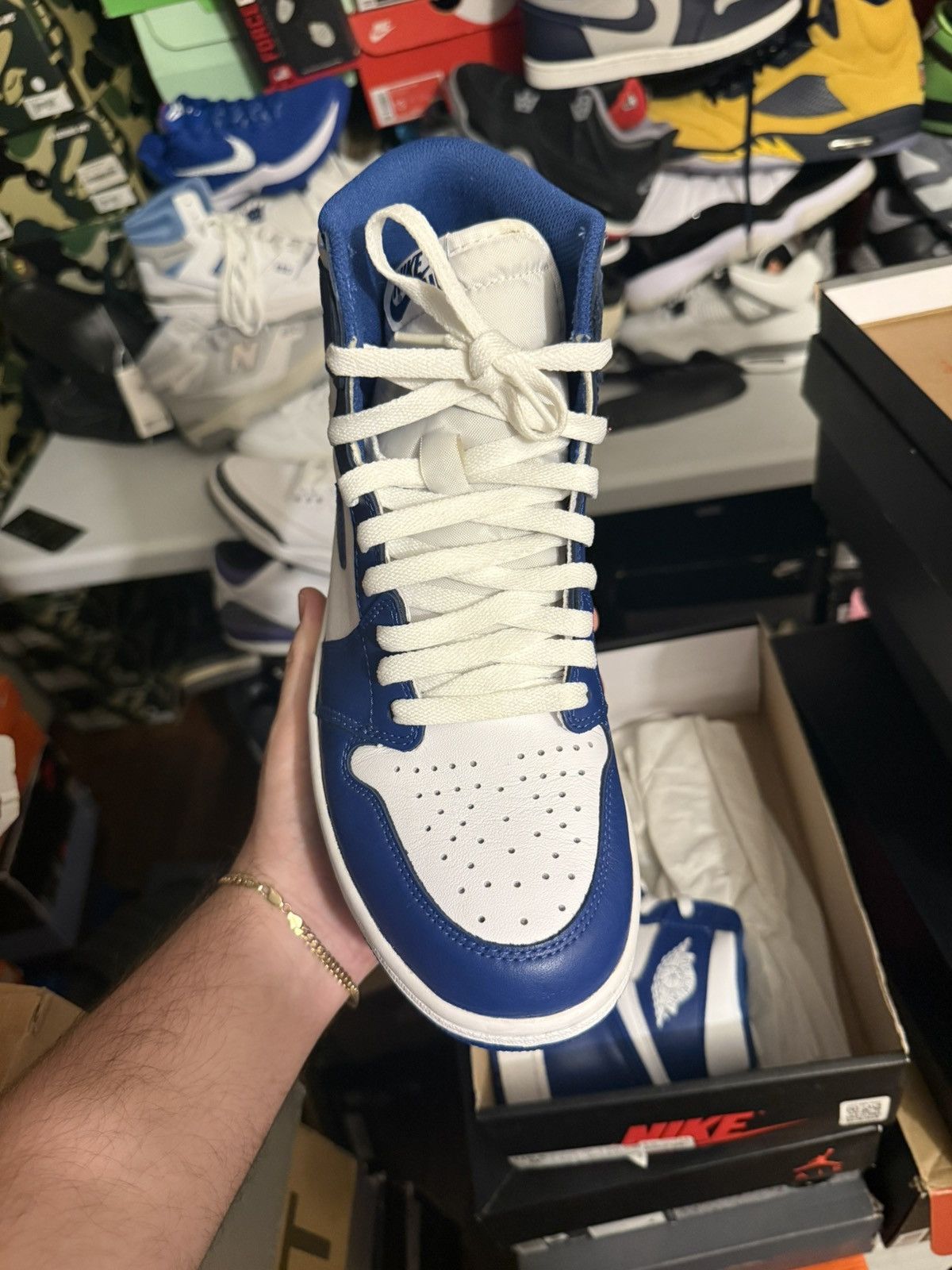 Jordan Brand Jordan retro 1 storm blue sz 9.5 Size US 9.5 / EU 42-43 - 2 Thumbnail