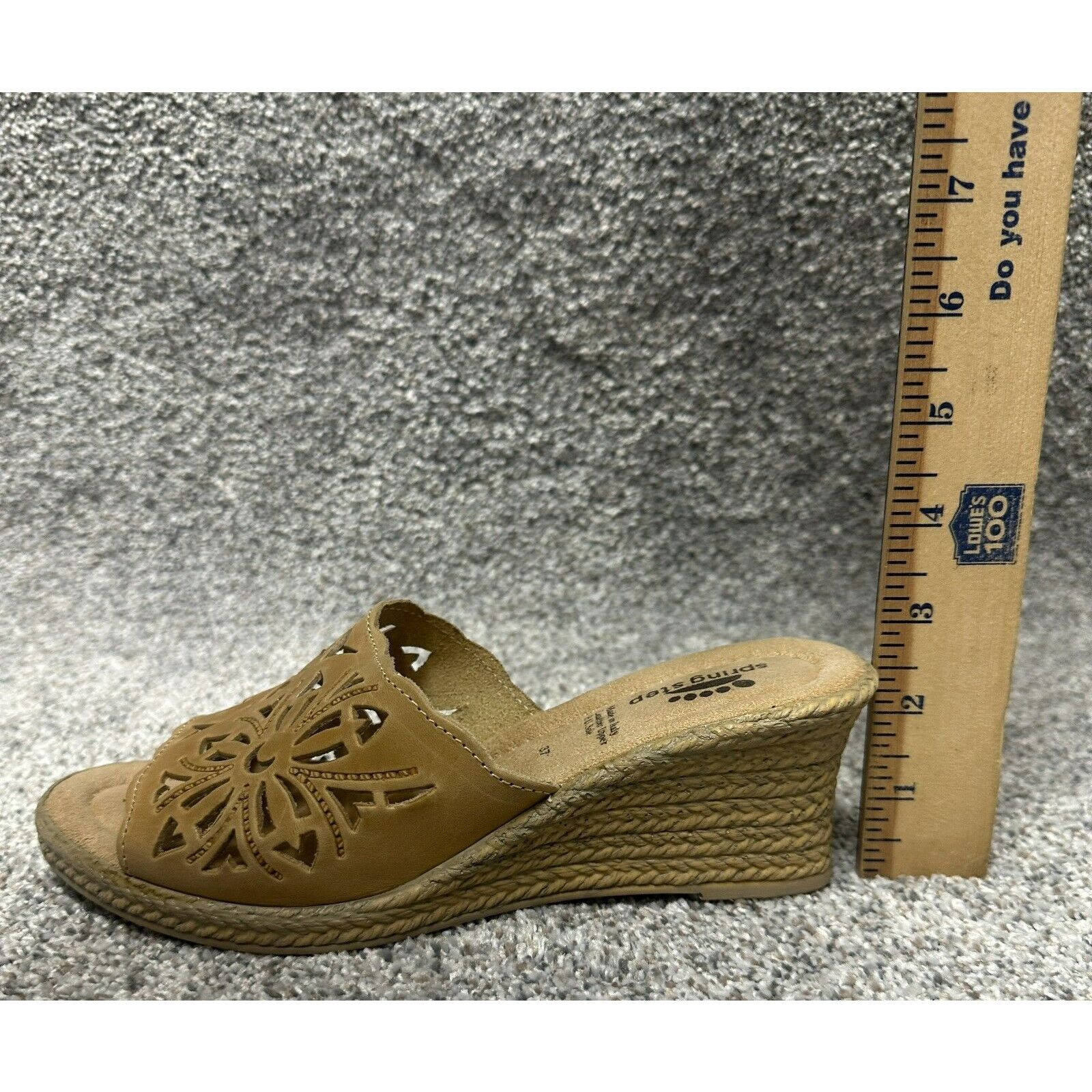 Other Spring Step Sandals Size 37 US 6.5-7 Leather Retro Laser Cut Size US 6.5 / IT 36.5 - 11 Thumbnail