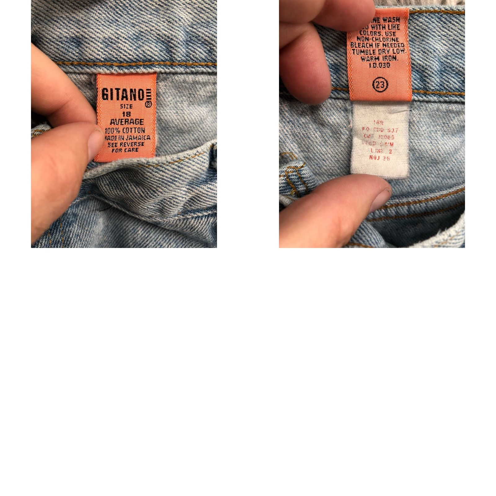 Vintage Gitano Jeans Plus Size 18 Womens High Rise Stone Wash Blue Denim Jeans Mens? Size 40" / US 18 - 9 Thumbnail