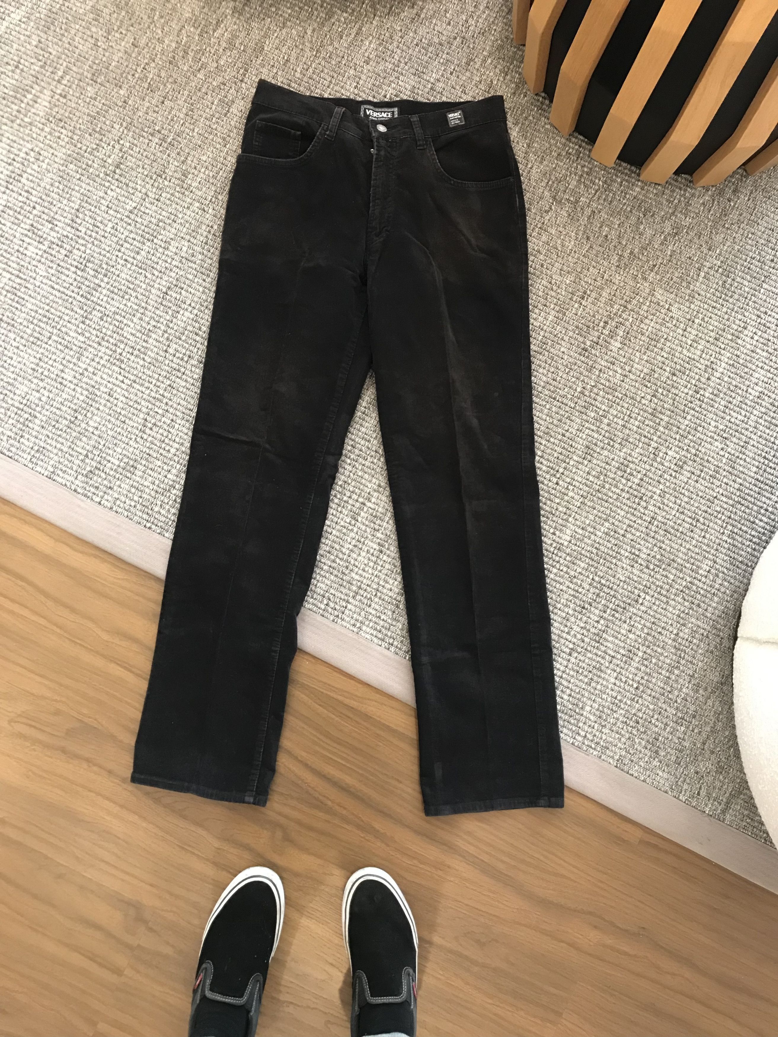 Versace × Versace Jeans Couture Vintage Versace Corduroy Pants Size US 34 / EU 50 - 1 Thumbnail