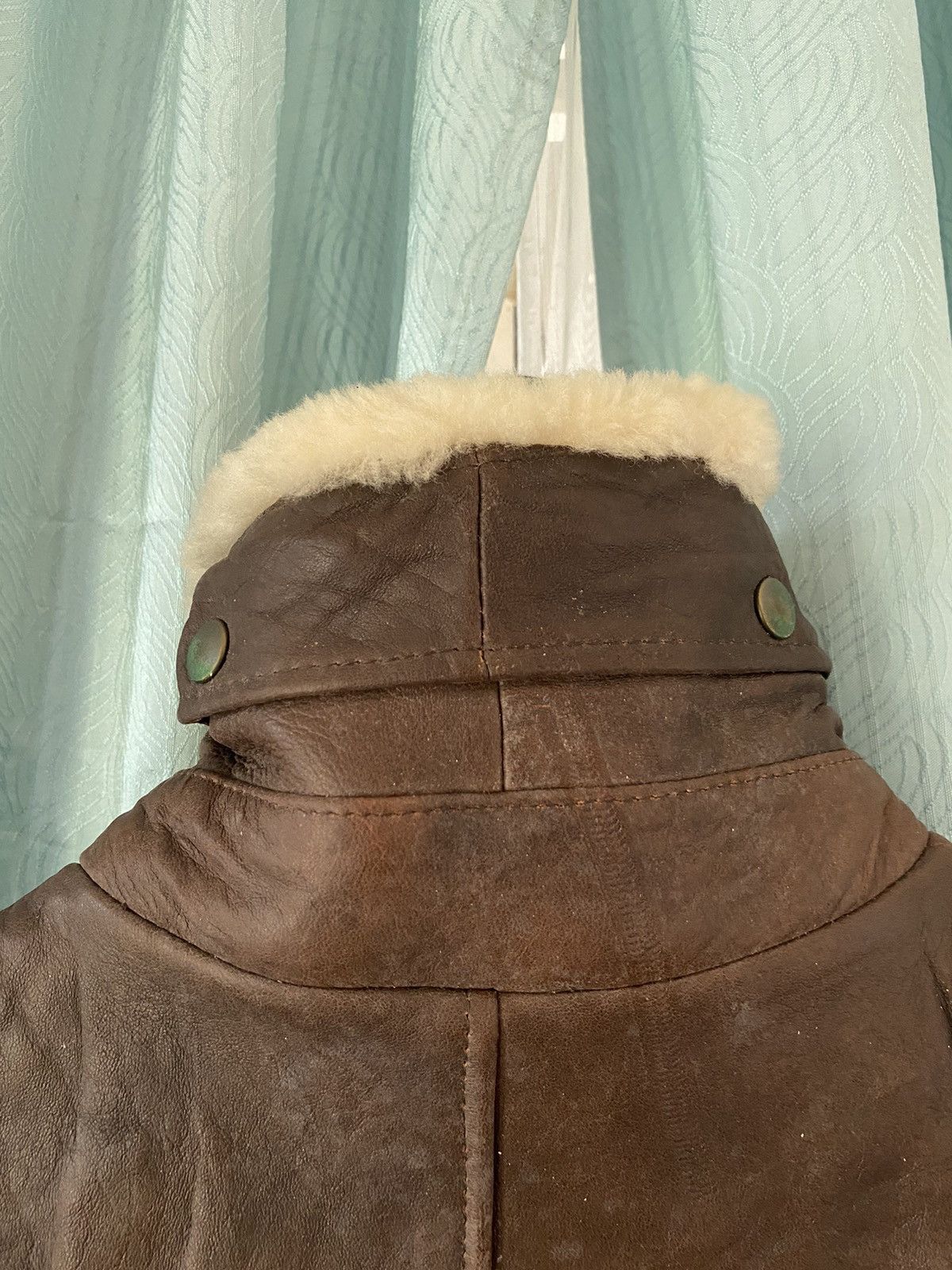 Japanese Brand × Uniqlo × Vintage Vintage Uniqlo Sherpa Neck Sheepskin Leather Jacket Size US L / EU 52-54 / 3 - 10 Thumbnail