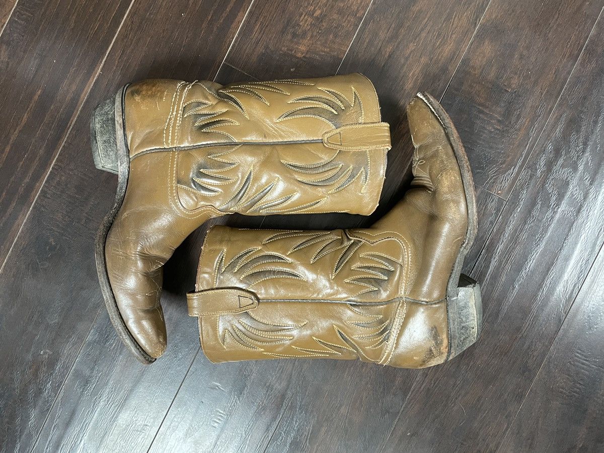 Vintage Vintage Chocolate Brown Embroidered Cowboy Boot Size 10 Size US 10 / EU 43 - 5 Thumbnail