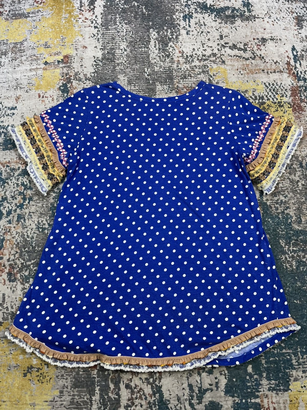 Frapbois Issey Miyake Frapbois Polka Dot Multi Lace Tape Top Size XS / US 0-2 / IT 36-38 - 5 Thumbnail