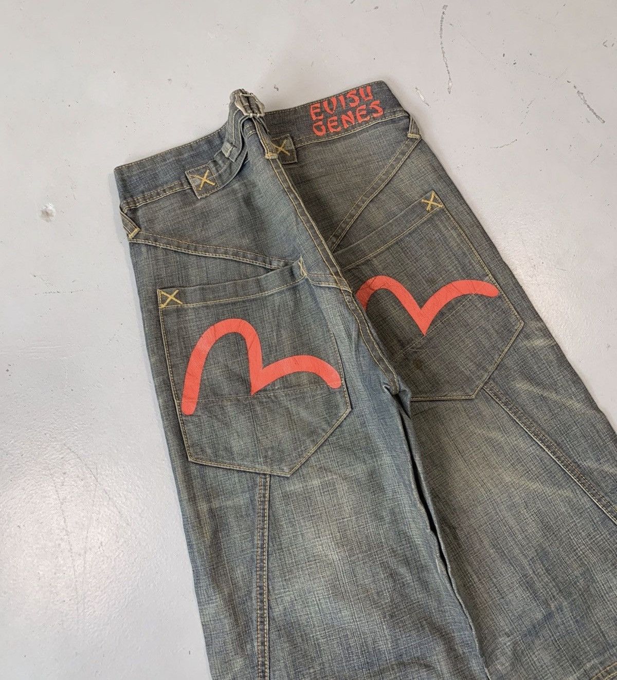 Japanese Brand Vintage evisu inspired japanese brand denim Size US 32 / EU 48 - 8 Thumbnail