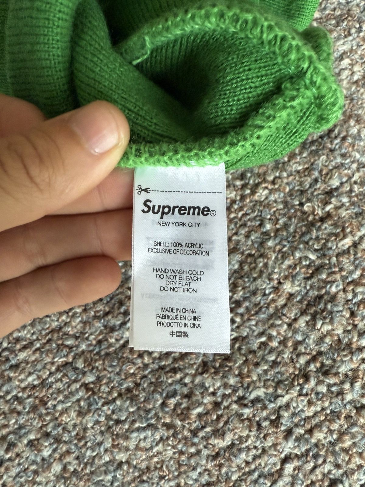 Supreme Supreme x MF DOOM Beanie Green Size ONE SIZE - 3 Thumbnail