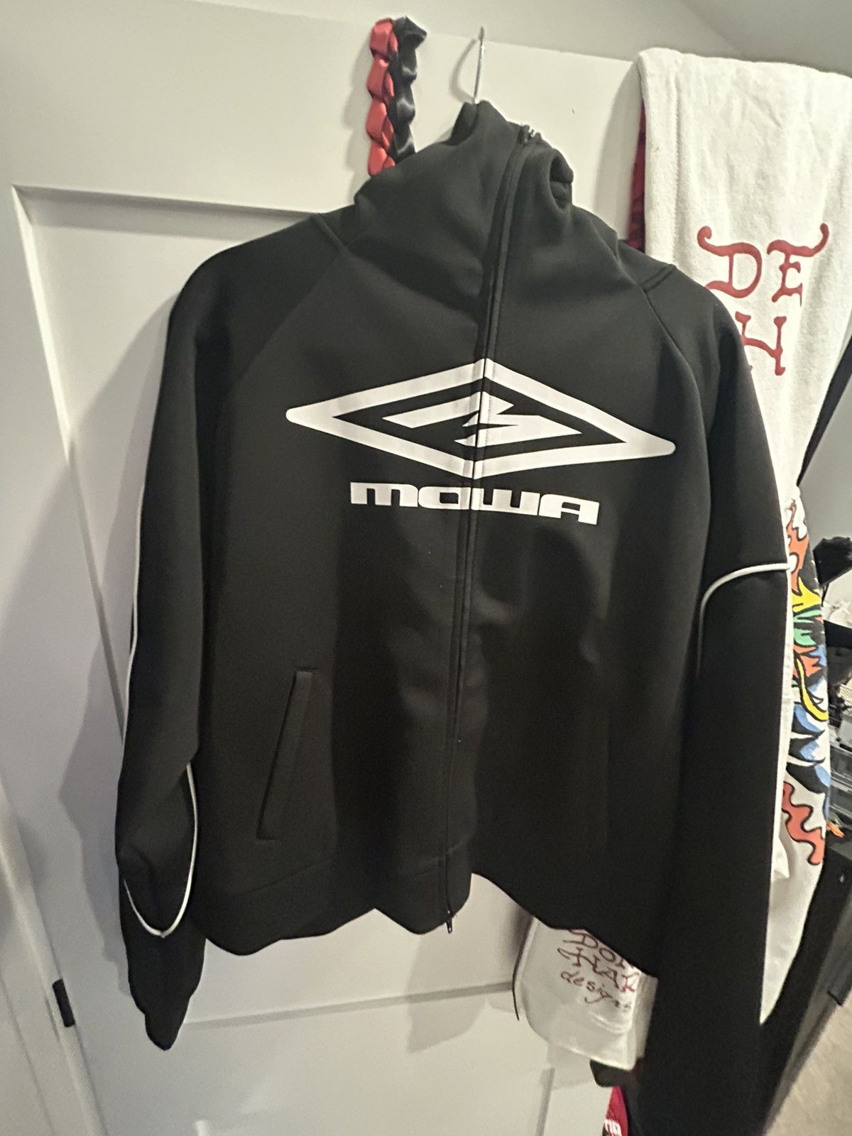 Mowalola Mowalola Tech Fleece Zip Up Hoodie | Grailed