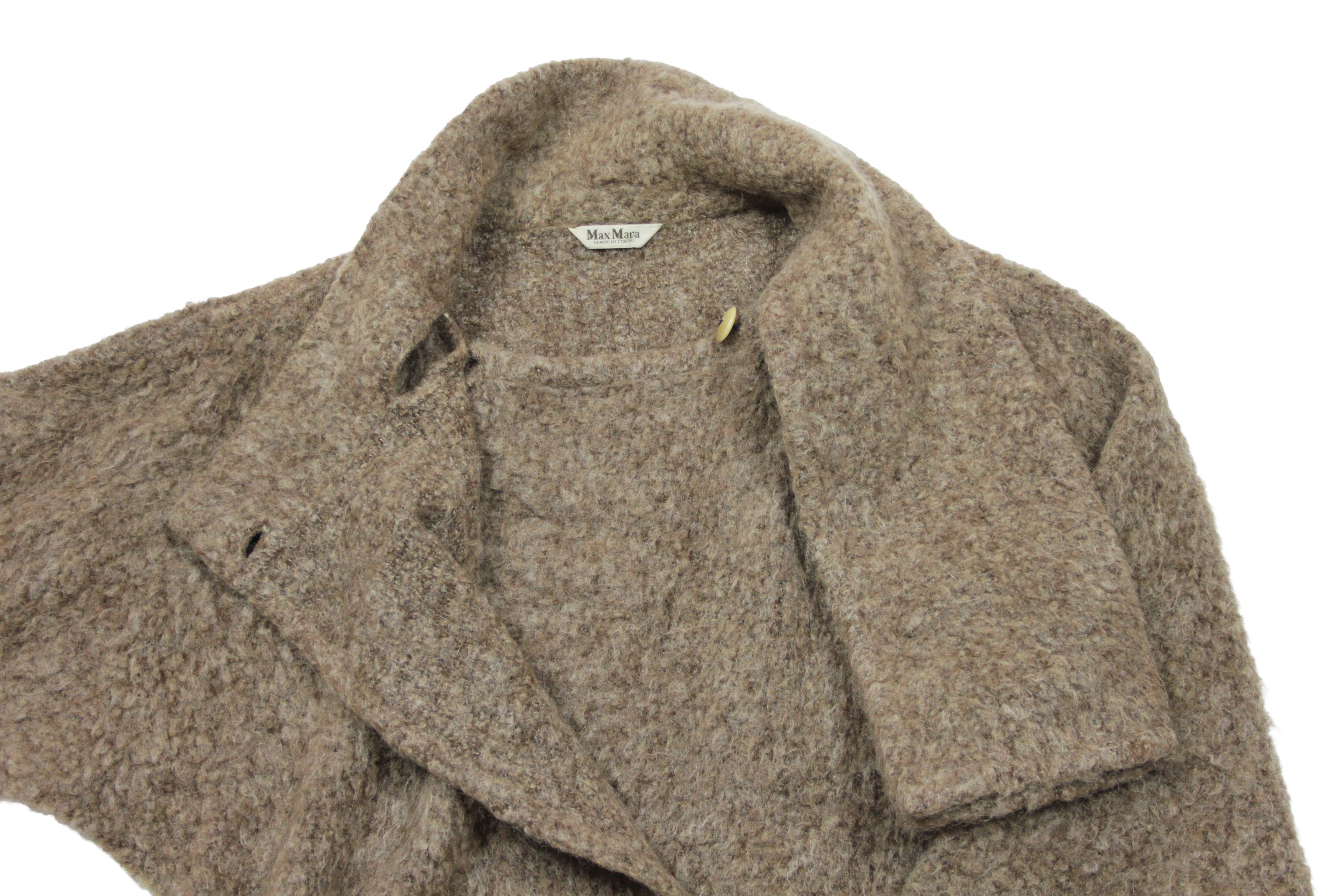 Max Mara 00S Angora Fluffy Y2K Cape Coat Vintage Size M / US 6-8 / IT 42-44 - 4 Thumbnail
