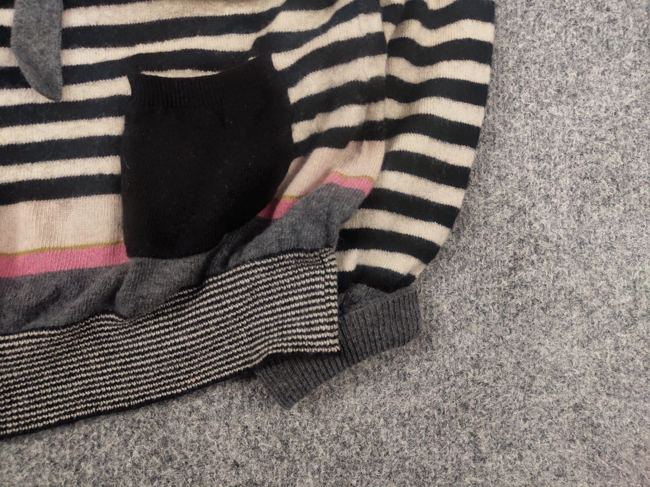 Moschino Moschino cheap & chic Wool Blend Button Striped Cardigan Size L / US 10 / IT 46 - 6 Thumbnail