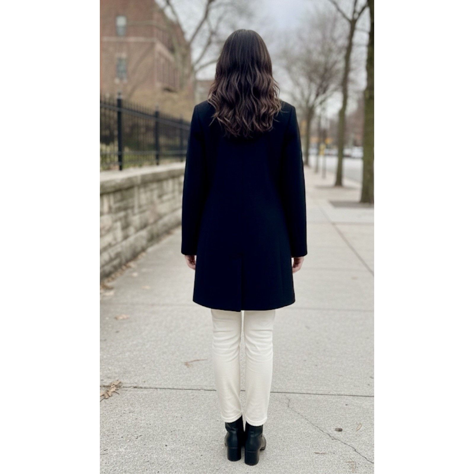Other Braetan Women's Wool Blend Black 6 Button Up Pea Coat Size M Size M / US 6-8 / IT 42-44 - 2 Thumbnail