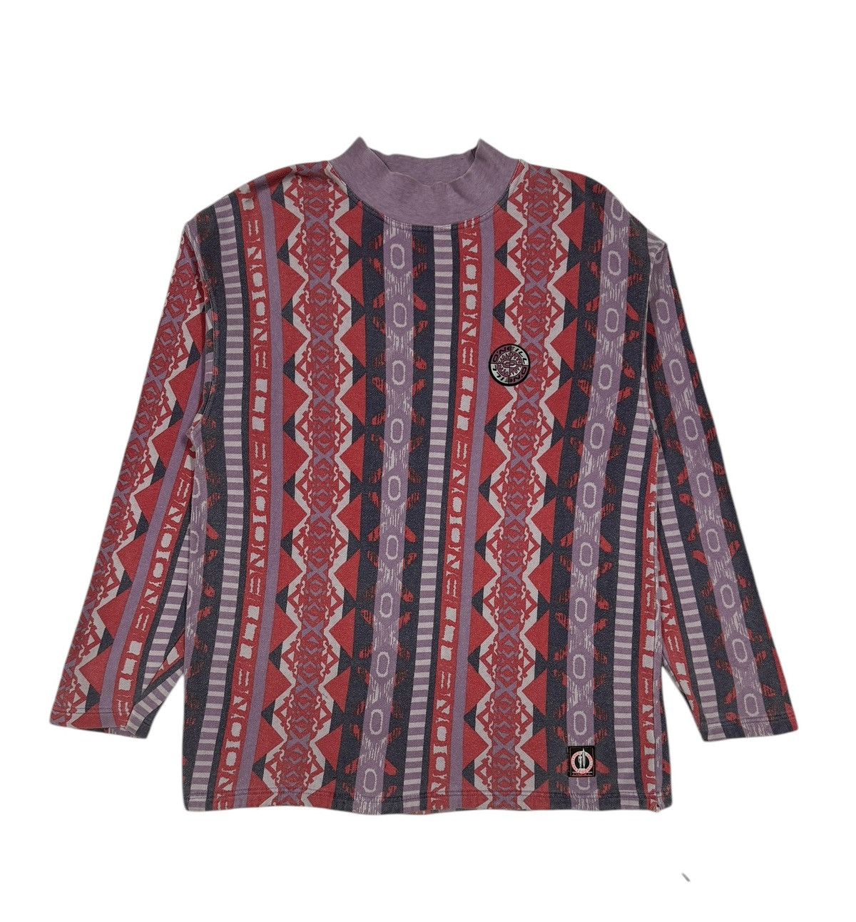 O'Neill × Vintage Vtg🔥90’s Oneill Retro Patterned Western Highneck Pullover Size US M / EU 48-50 / 2 - 1 Thumbnail