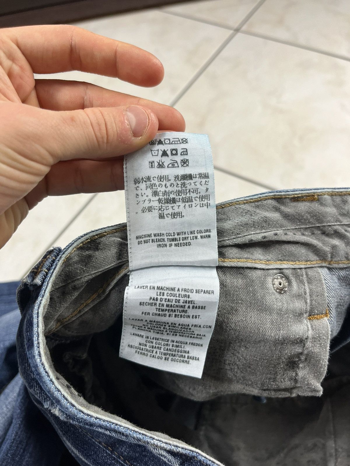 Temperatura Lavare I Jeans In Lavatrice 00s Armani Blue Straight