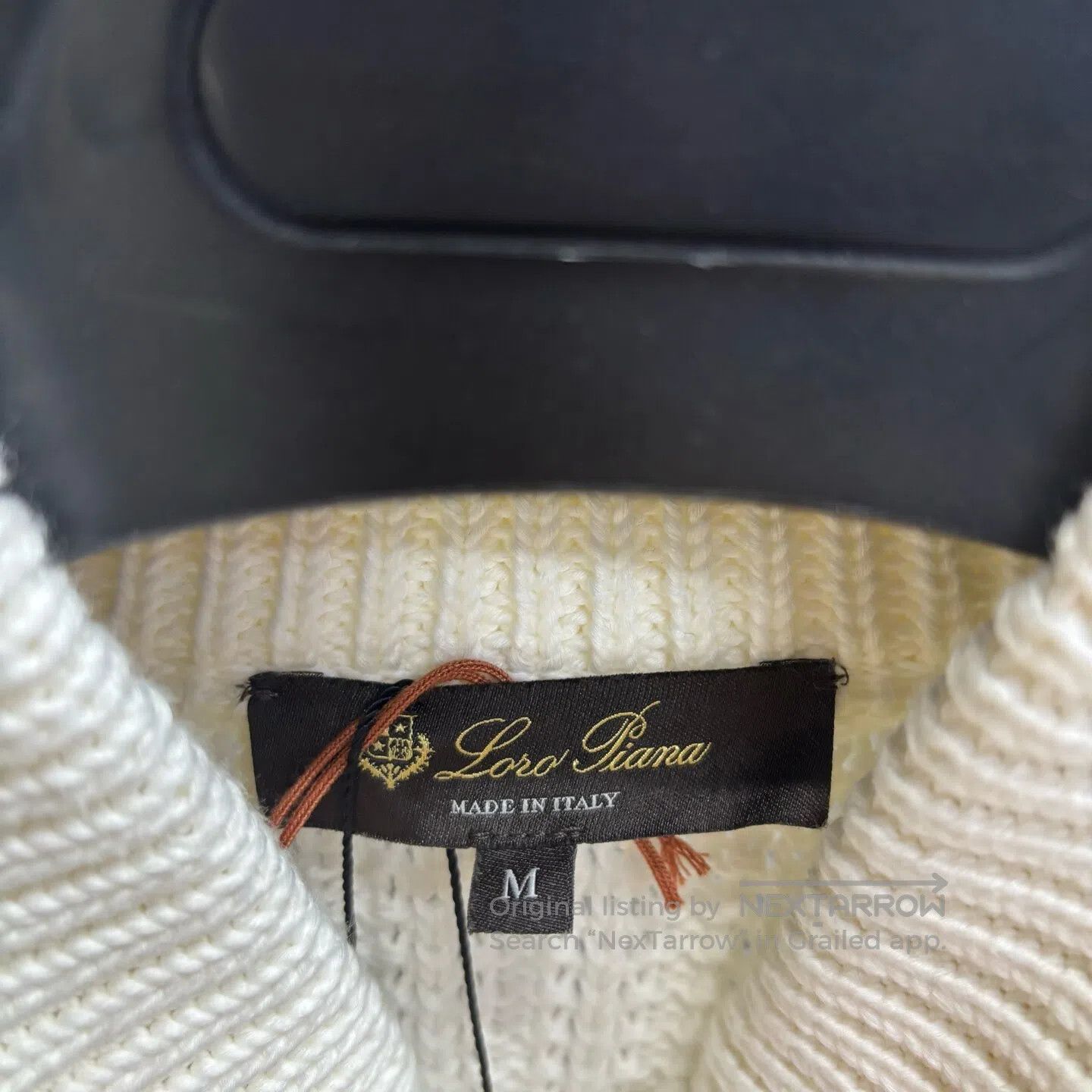 Loro Piana LORO PIANA Rohr Pilot Long-Sleeved Cashmere Sweater with S Size US M / EU 48-50 / 2 - 3 Thumbnail