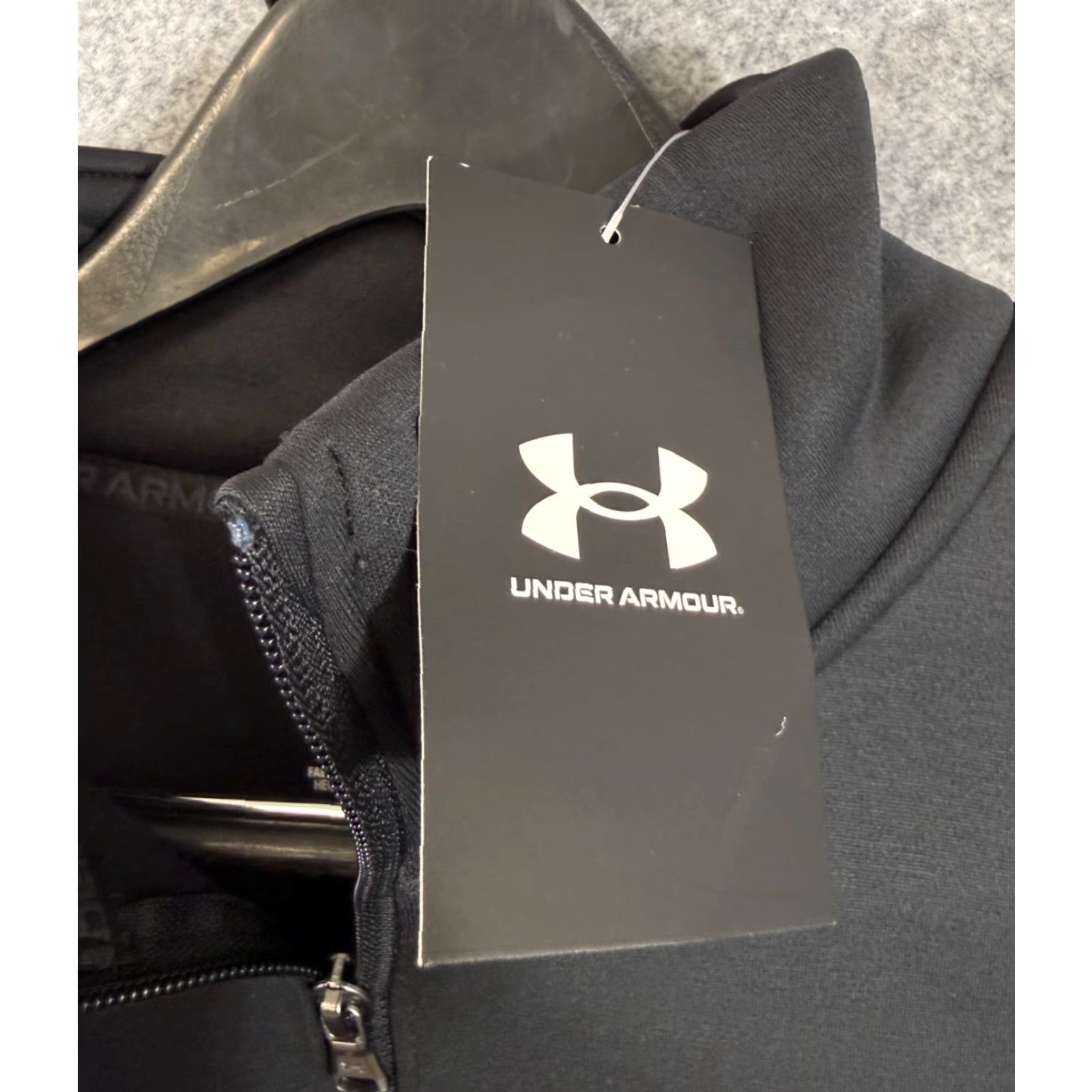 Under Armour Under Armour Fleece Jacket Womens S Black Half-Zip Pullover Mock Neck Long Sleeve NWT Size S / US 4 / IT 40 - 5 Thumbnail