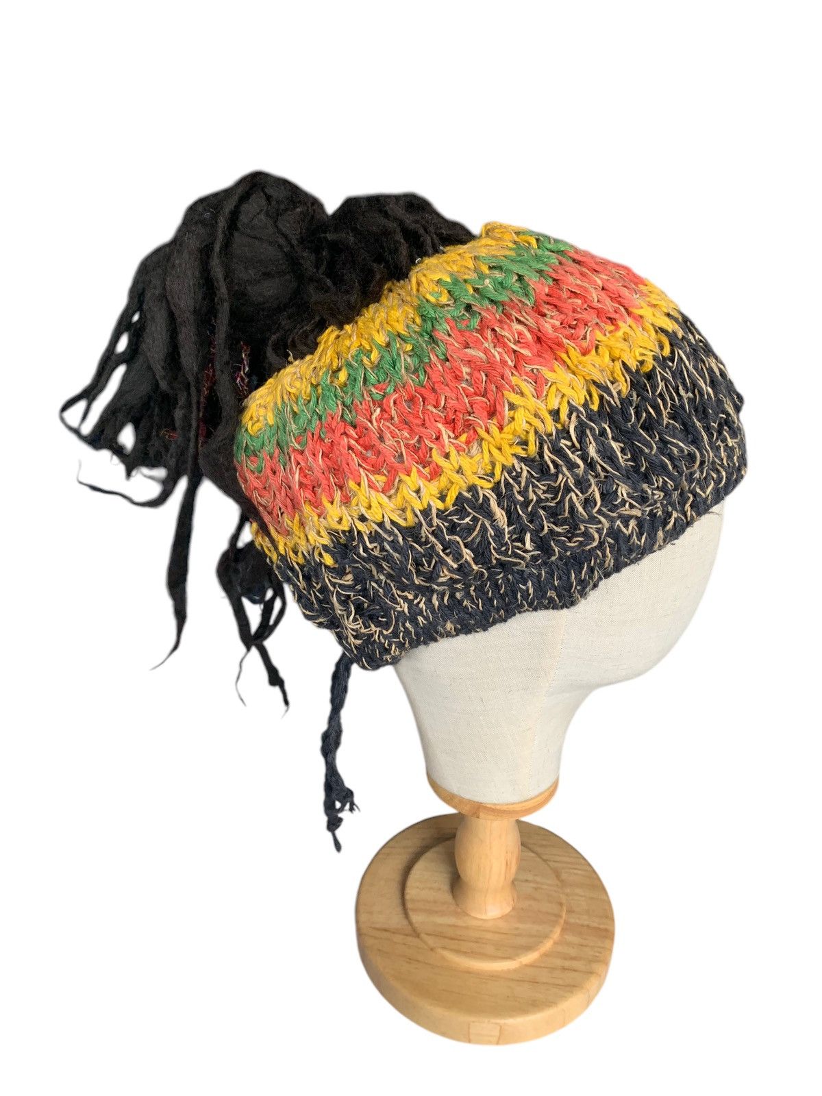 Kapital RARE HIPPIES STYLE 🌈 Amina Rasta Crochet knit Beanie Hats Size ONE SIZE - 7 Thumbnail