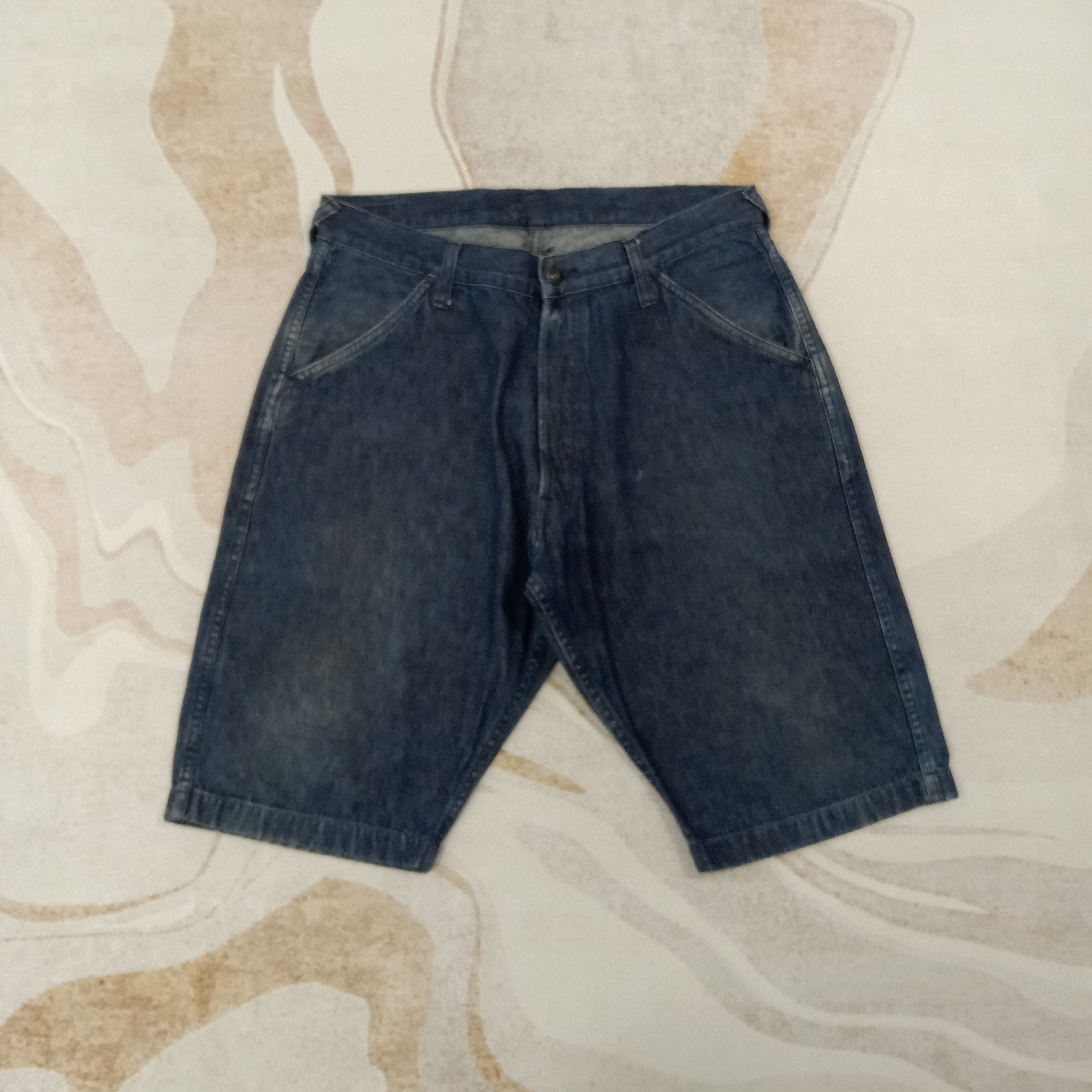 Evisu Evisu Yamane Japanese Daicock Short Denim Jeans C265N16 Size US 33 - 4 Thumbnail