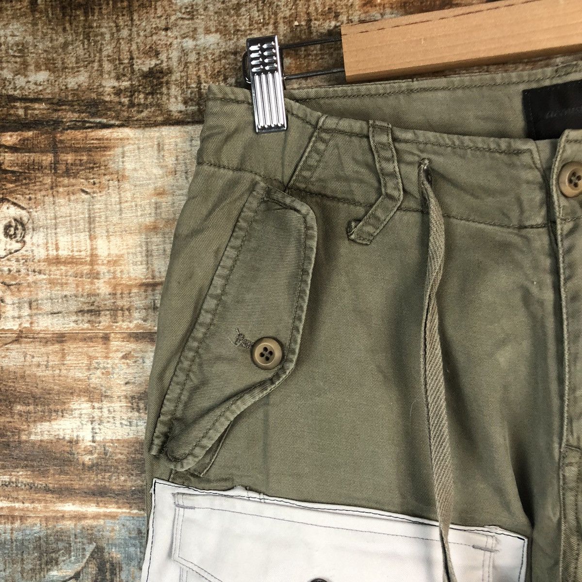 Japanese Brand DL Acoustic reconstruct Cargo Custom utility Pants #C1245 Size US 28 / EU 44 - 7 Thumbnail