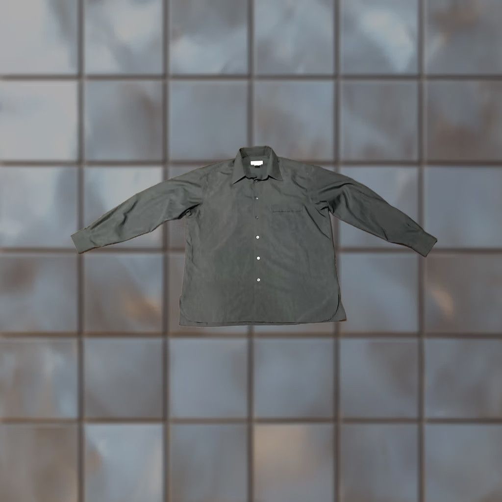 Ermenegildo Zegna VINTAGE Ermenegildo Zegna Mens XL Button-Up Shirt in Green Size US XL / EU 56 / 4 - 1 Thumbnail