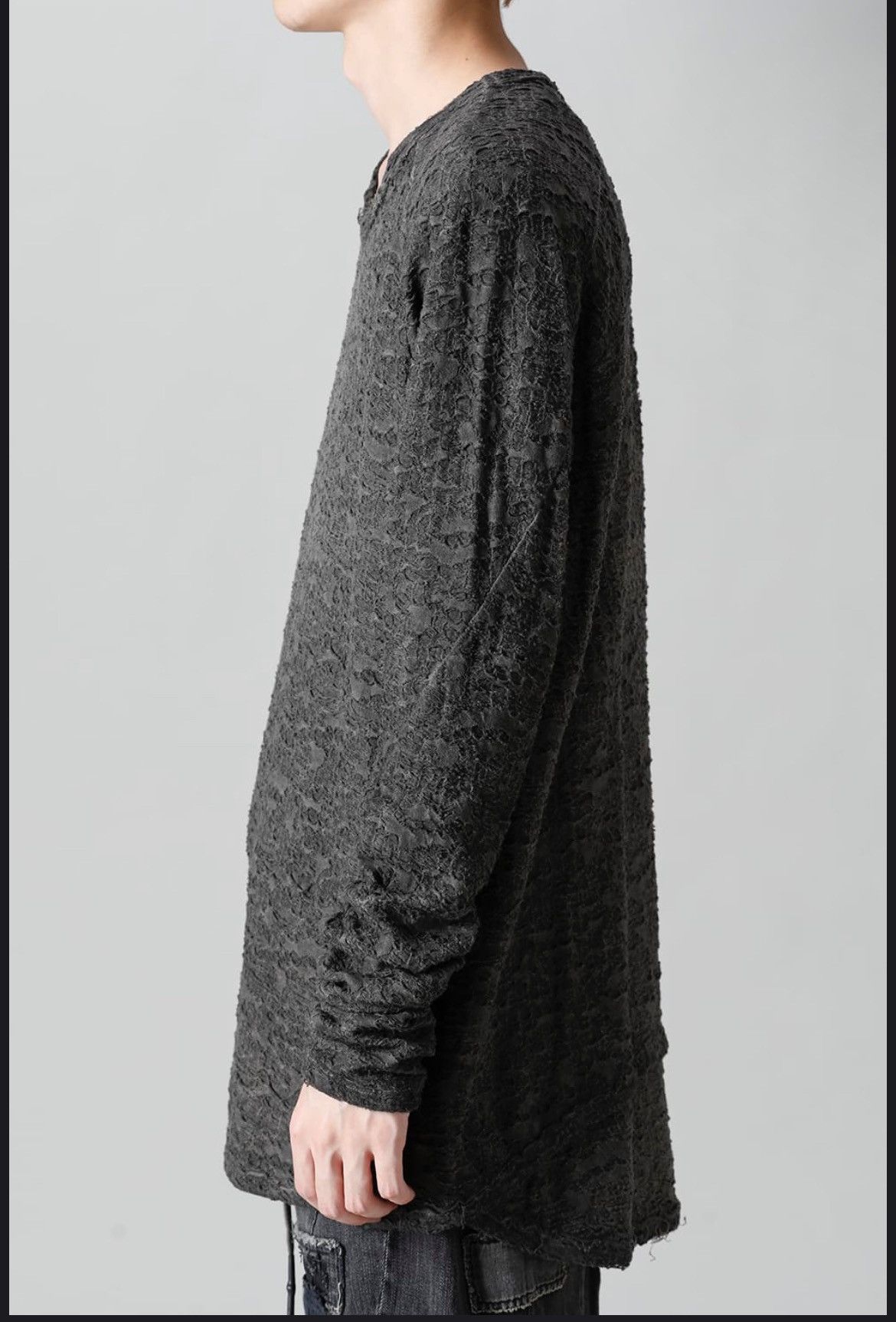 D.Hygen × Devoa D Hygen Broken Cotton Jersey Long Sleeve T-Shirt Size US M / EU 48-50 / 2 - 7 Thumbnail