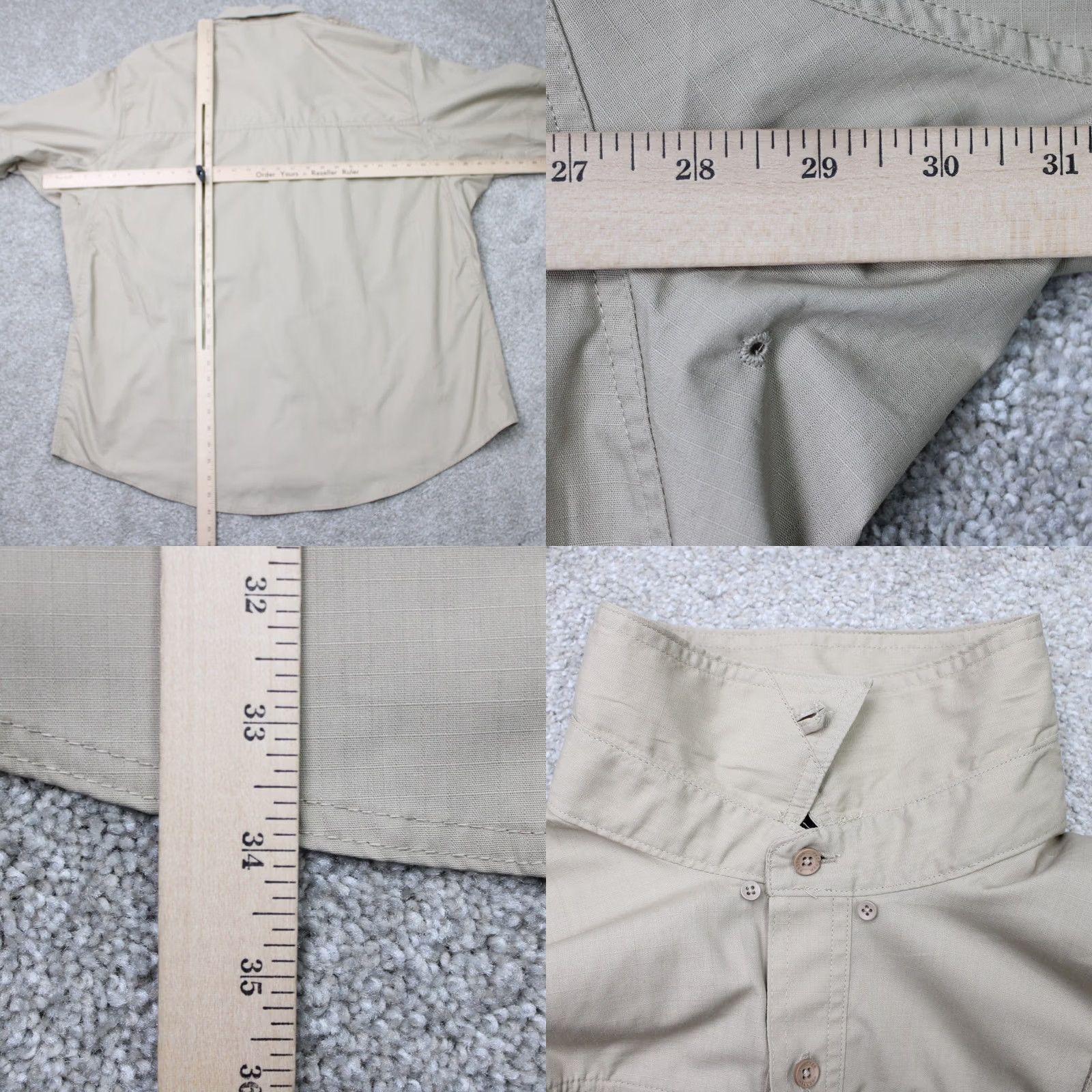 Propper Propper Shirt Mens 2XL Beige Button-Up Long Sleeve Casual Workwear Navy? Size US XXL / EU 58 / 5 - 9 Thumbnail