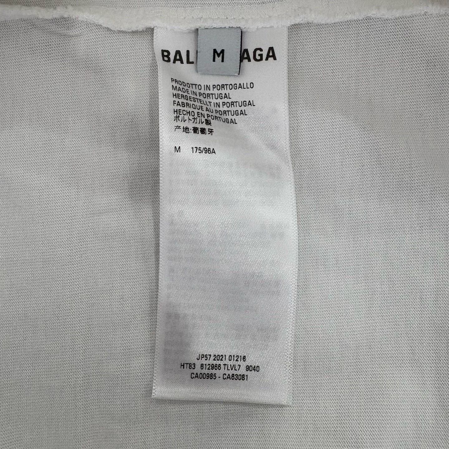 Balenciaga balenciaga paris graphic short sleeve t-shirt Size US M / EU 48-50 / 2 - 4 Thumbnail