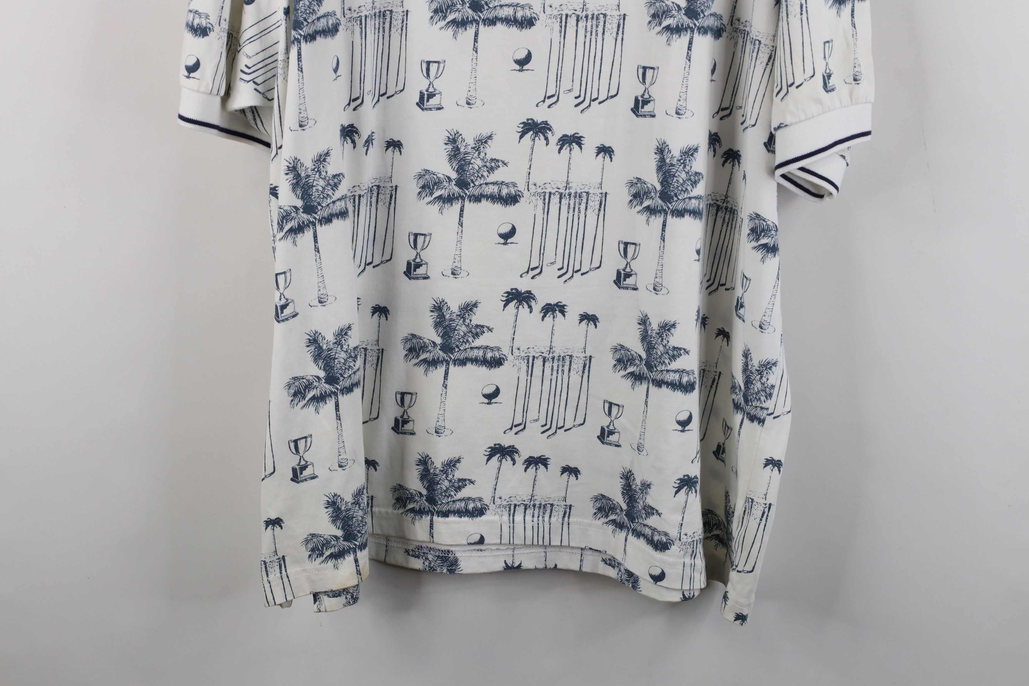Vintage Vintage 90s Streetwear All Over Print Golf Polo Shirt Size US XXL / EU 58 / 5 - 13 Thumbnail