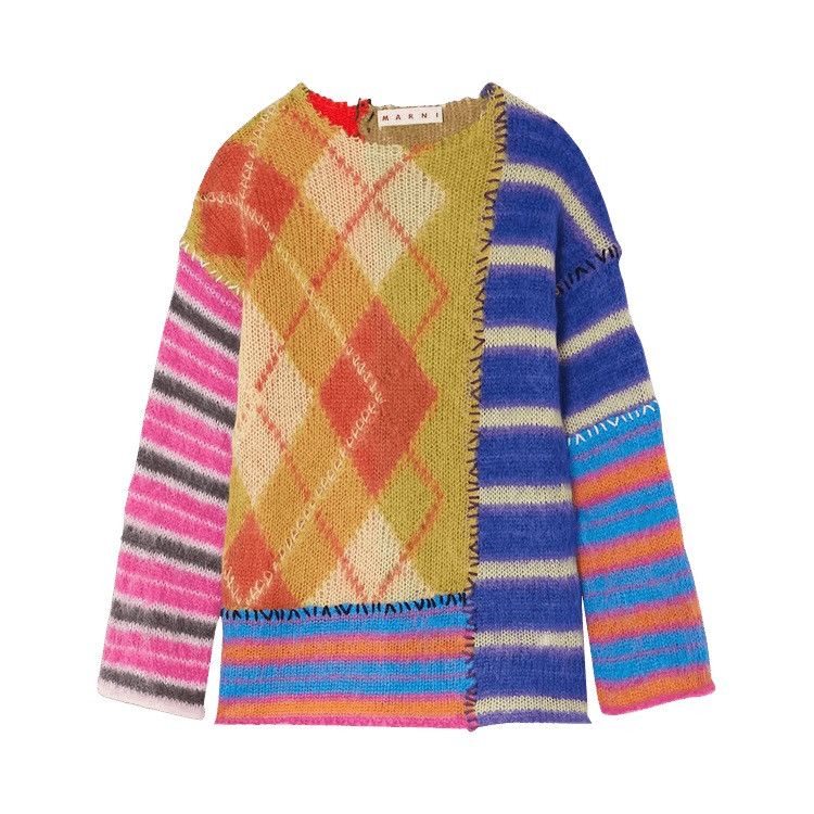 Designer × Marni Marni Roundneck Sweater 'Multicolor' Size US XL / EU 56 / 4 - 1 Thumbnail