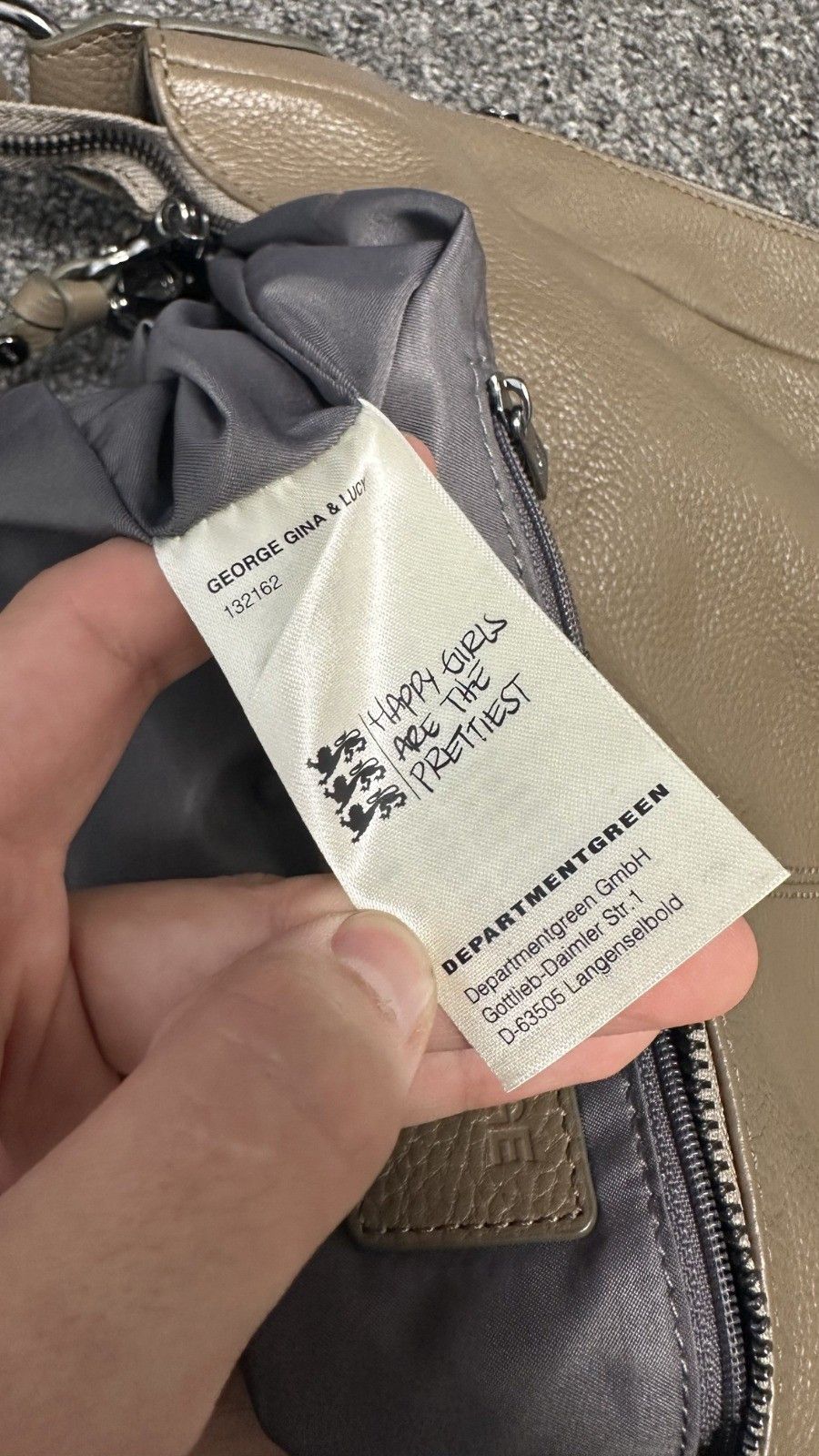 George Gina & Lucy George Gina Lucy GGL Women's Leather Brown Bag Half Moon Y2K Size ONE SIZE - 12 Thumbnail