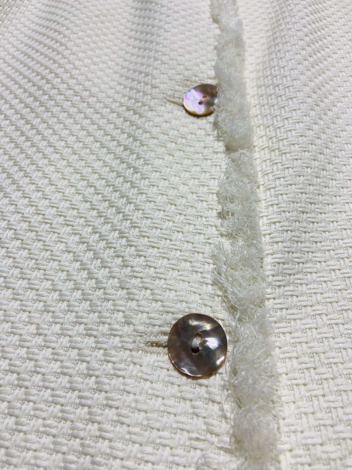 MR & MRS ITALY Bvriller Buttons Jacket (Cream Color) Size M / US 6-8 / IT 42-44 - 8 Thumbnail