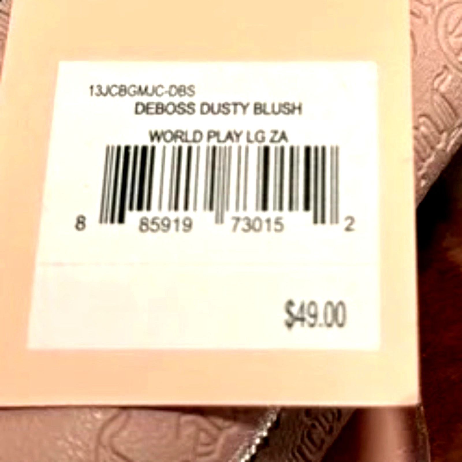 Juicy Couture Juicy Couture Deboss Word Play Zip Around Wallet Dusty Blush Size ONE SIZE - 8 Thumbnail