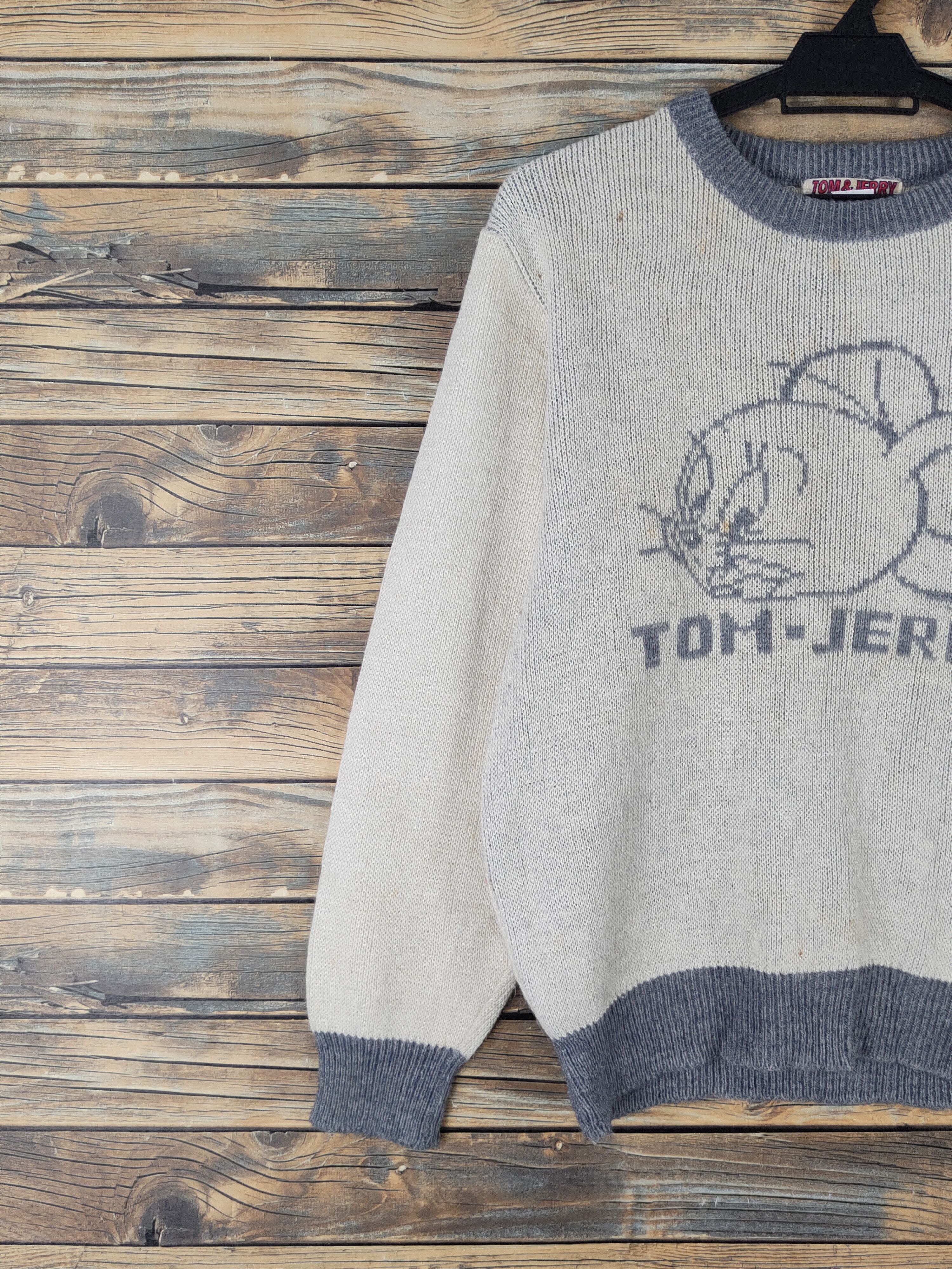 Cartoon Network Tom & Jerry by Renown vintage Knitwear Sweatshirts #W2025 Size M / US 6-8 / IT 42-44 - 3 Thumbnail