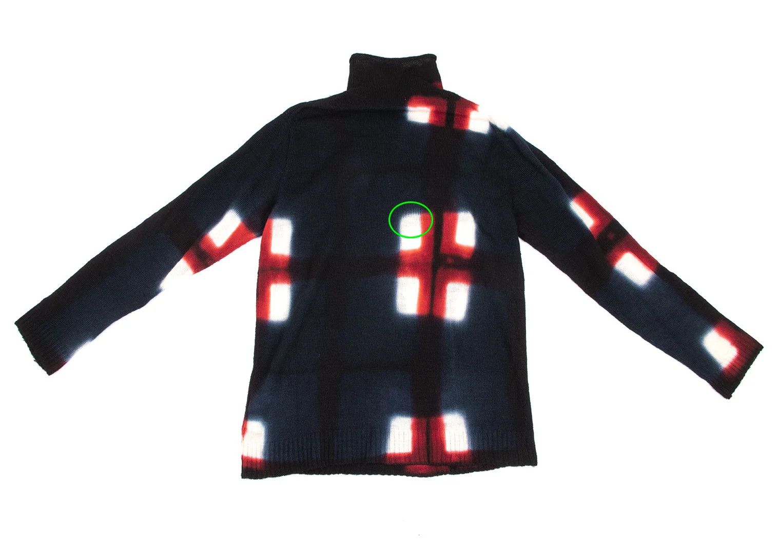 Yohji Yamamoto Yohji Yamamoto Wool Dyed Check Knit Navy Red Size US M / EU 48-50 / 2 - 9 Thumbnail